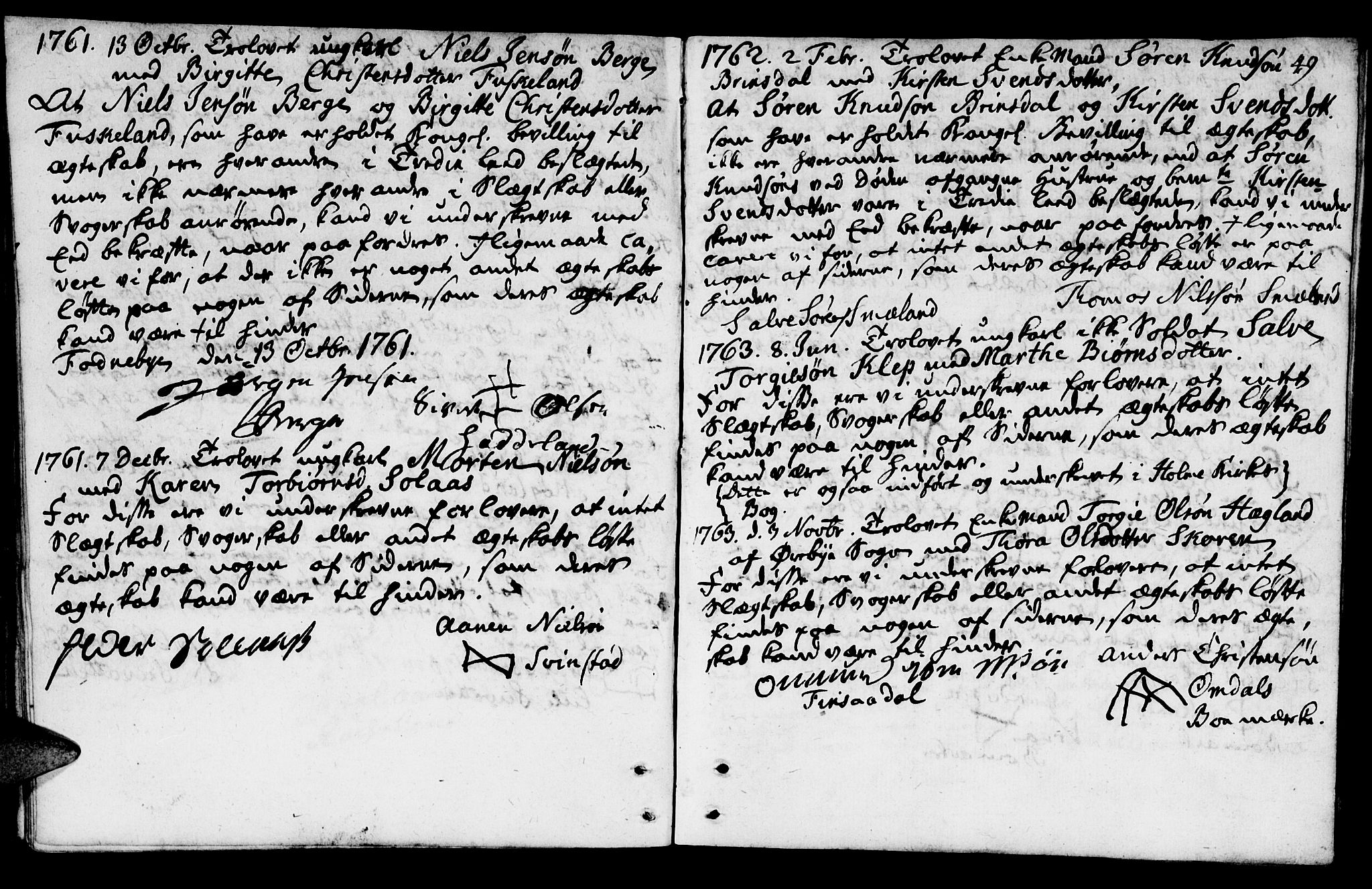 Mandal sokneprestkontor, SAK/1111-0030/F/Fa/Fab/L0001: Parish register (official) no. A 1, 1720-1793, p. 49
