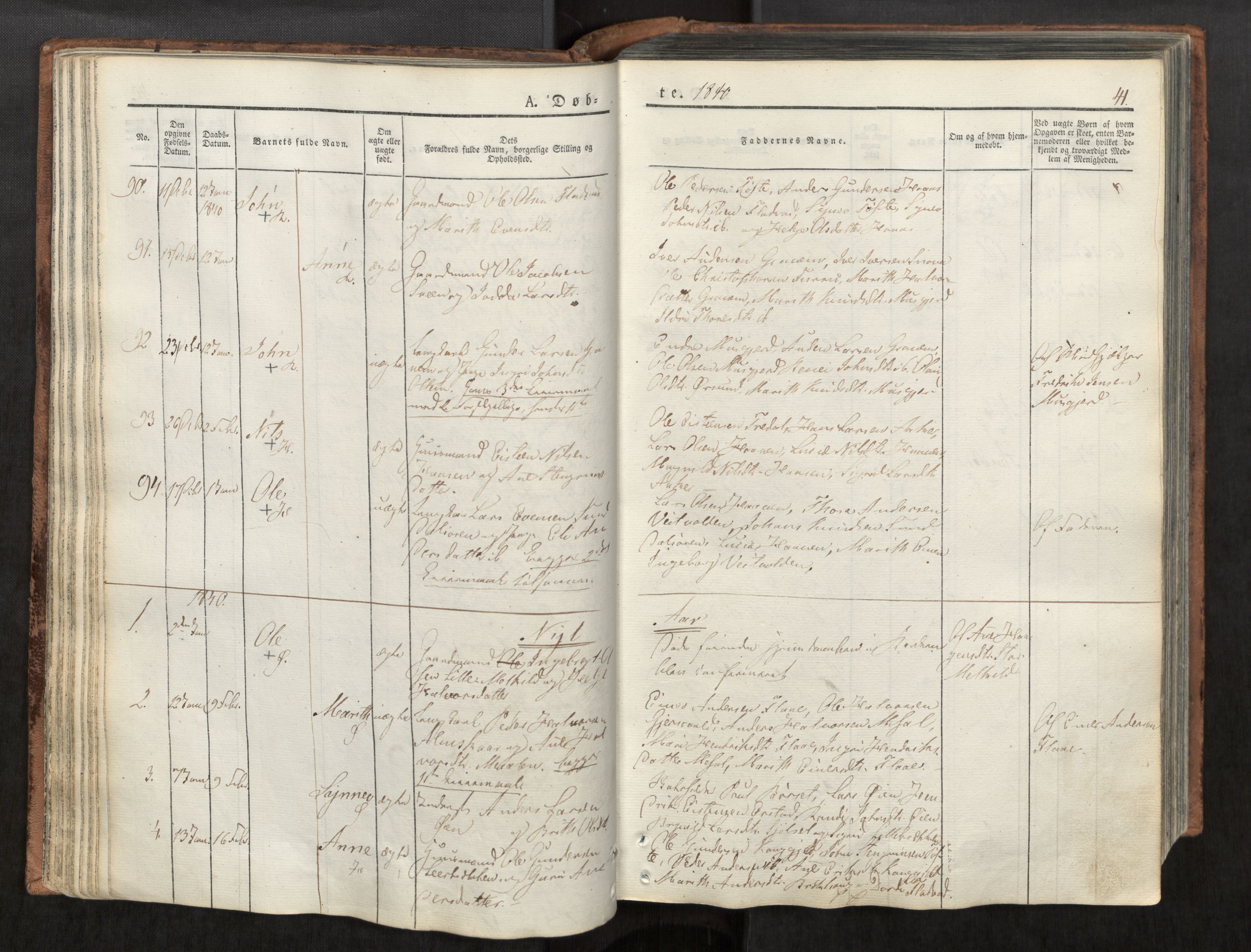 Ministerialprotokoller, klokkerbøker og fødselsregistre - Møre og Romsdal, SAT/A-1454/590/L1012: Parish register (official) no. 590A04, 1832-1846, p. 41