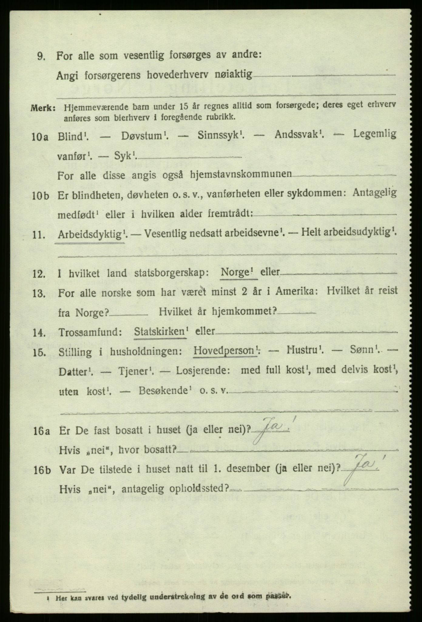 SAB, 1920 census for Fjaler, 1920, p. 3780