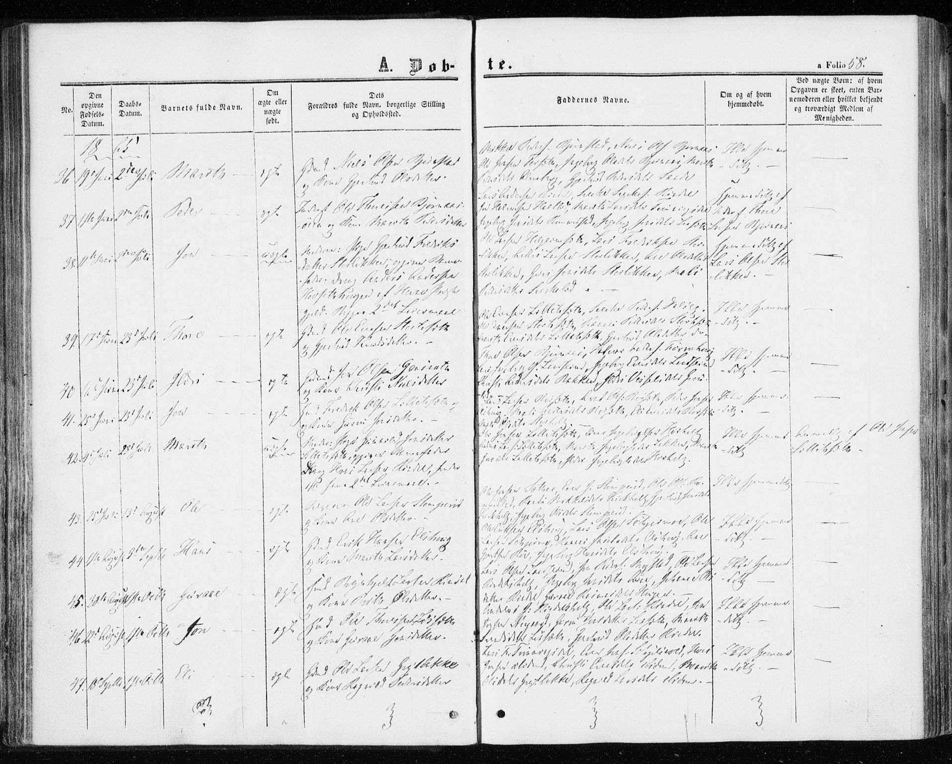 Ministerialprotokoller, klokkerbøker og fødselsregistre - Møre og Romsdal, AV/SAT-A-1454/598/L1067: Parish register (official) no. 598A01, 1858-1871, p. 58