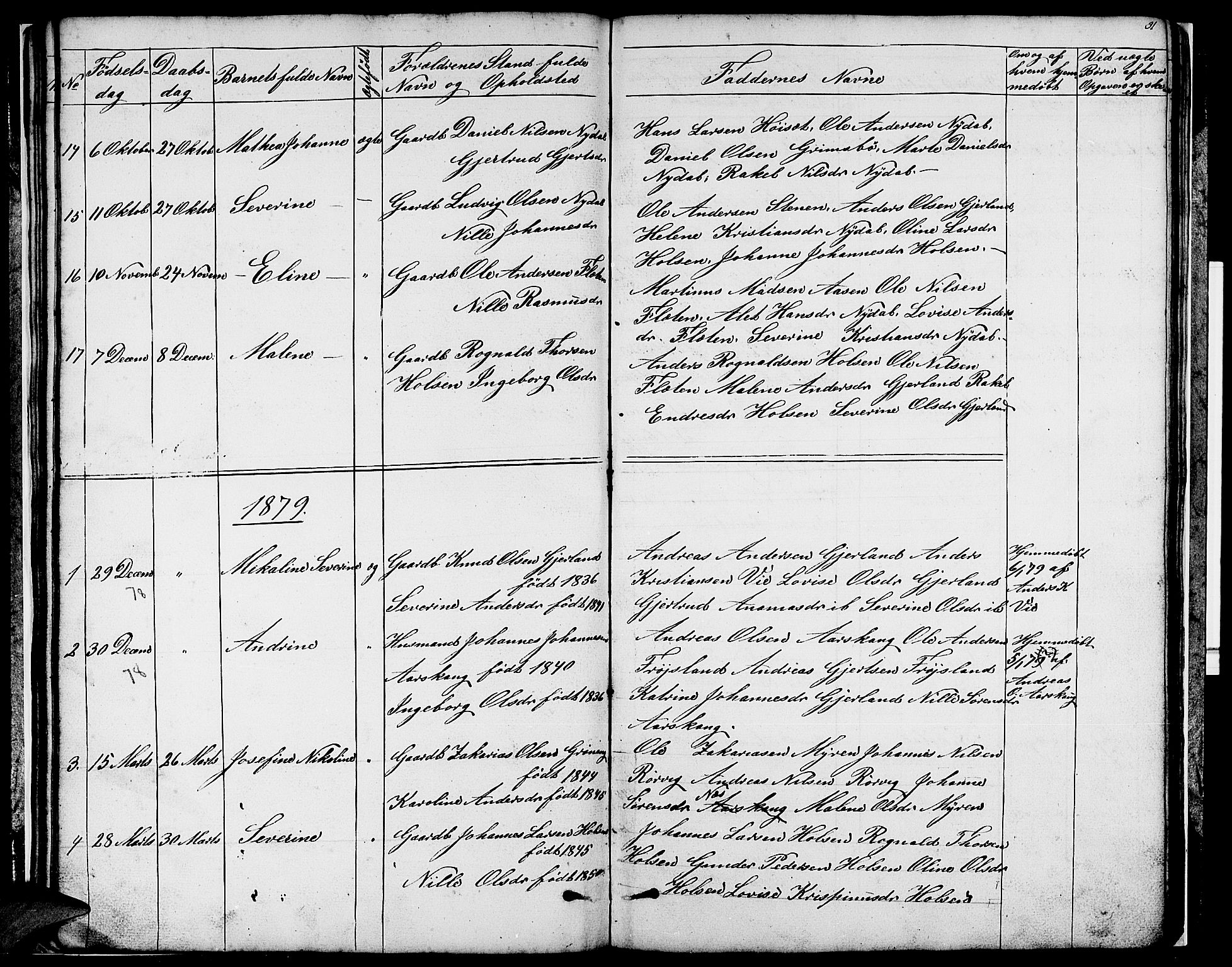 Førde sokneprestembete, SAB/A-79901/H/Hab/Habc/L0001: Parish register (copy) no. C 1, 1853-1880, p. 31
