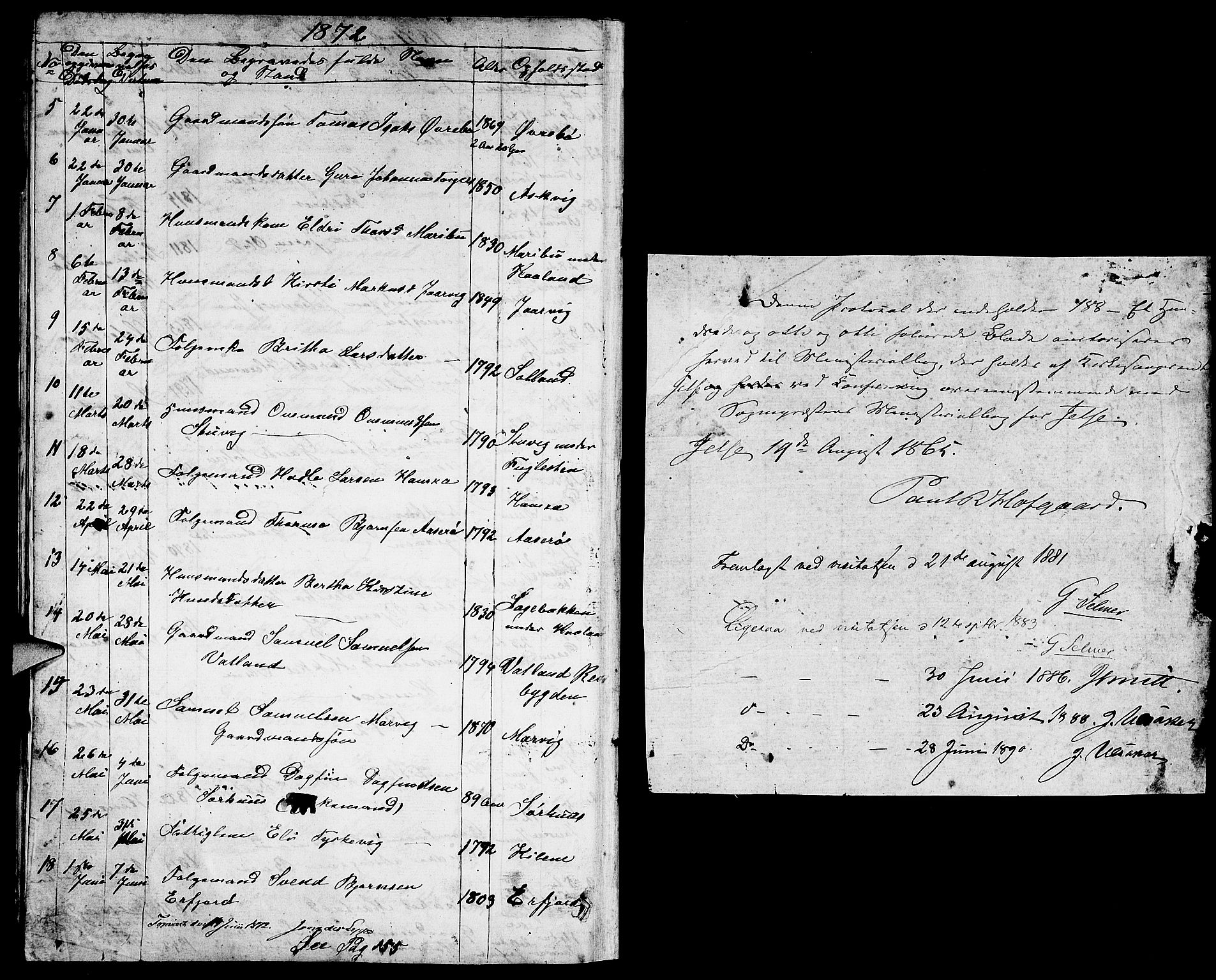 Jelsa sokneprestkontor, SAST/A-101842/01/V: Parish register (copy) no. B 3, 1864-1890