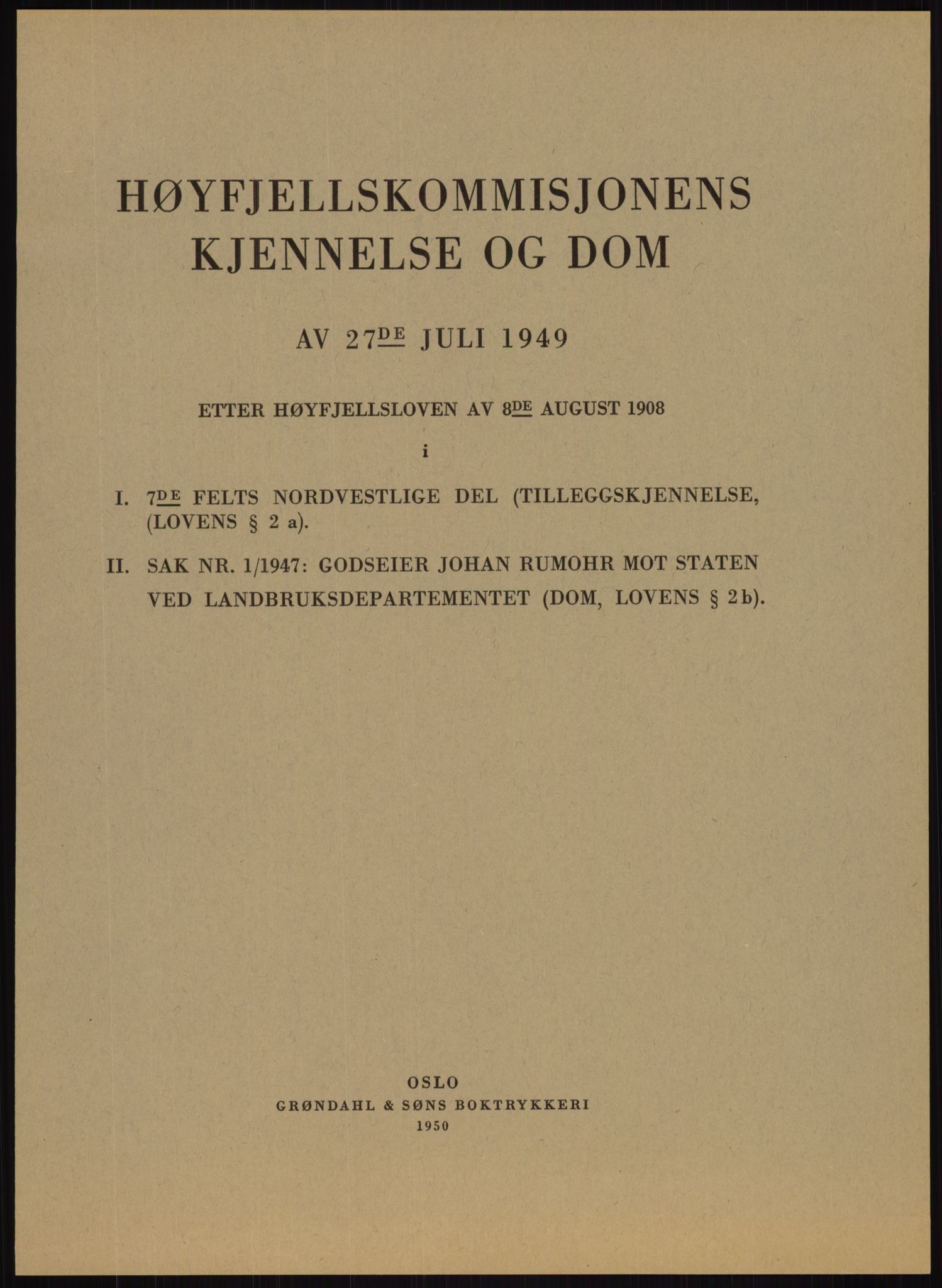 Høyfjellskommisjonen, RA/S-1546/X/Xa/L0001: Nr. 1-33, 1909-1953, p. 3247