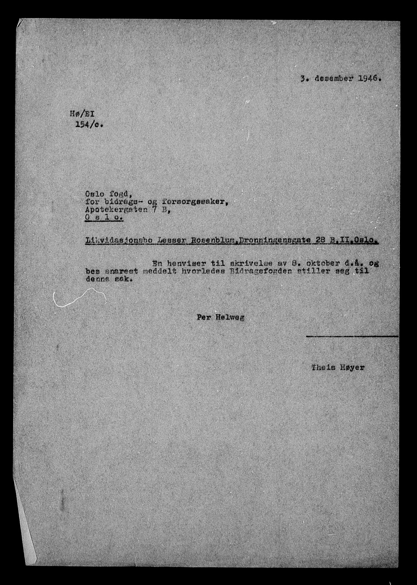 Justisdepartementet, Tilbakeføringskontoret for inndratte formuer, AV/RA-S-1564/H/Hc/Hcc/L0974: --, 1945-1947, p. 6