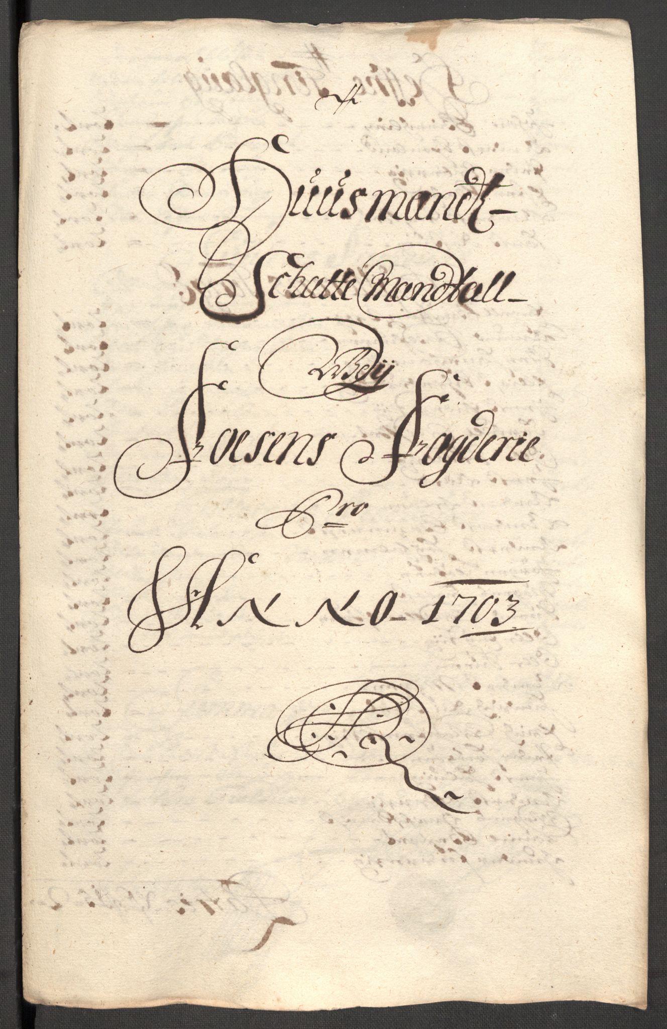 Rentekammeret inntil 1814, Reviderte regnskaper, Fogderegnskap, RA/EA-4092/R57/L3855: Fogderegnskap Fosen, 1702-1703, p. 341