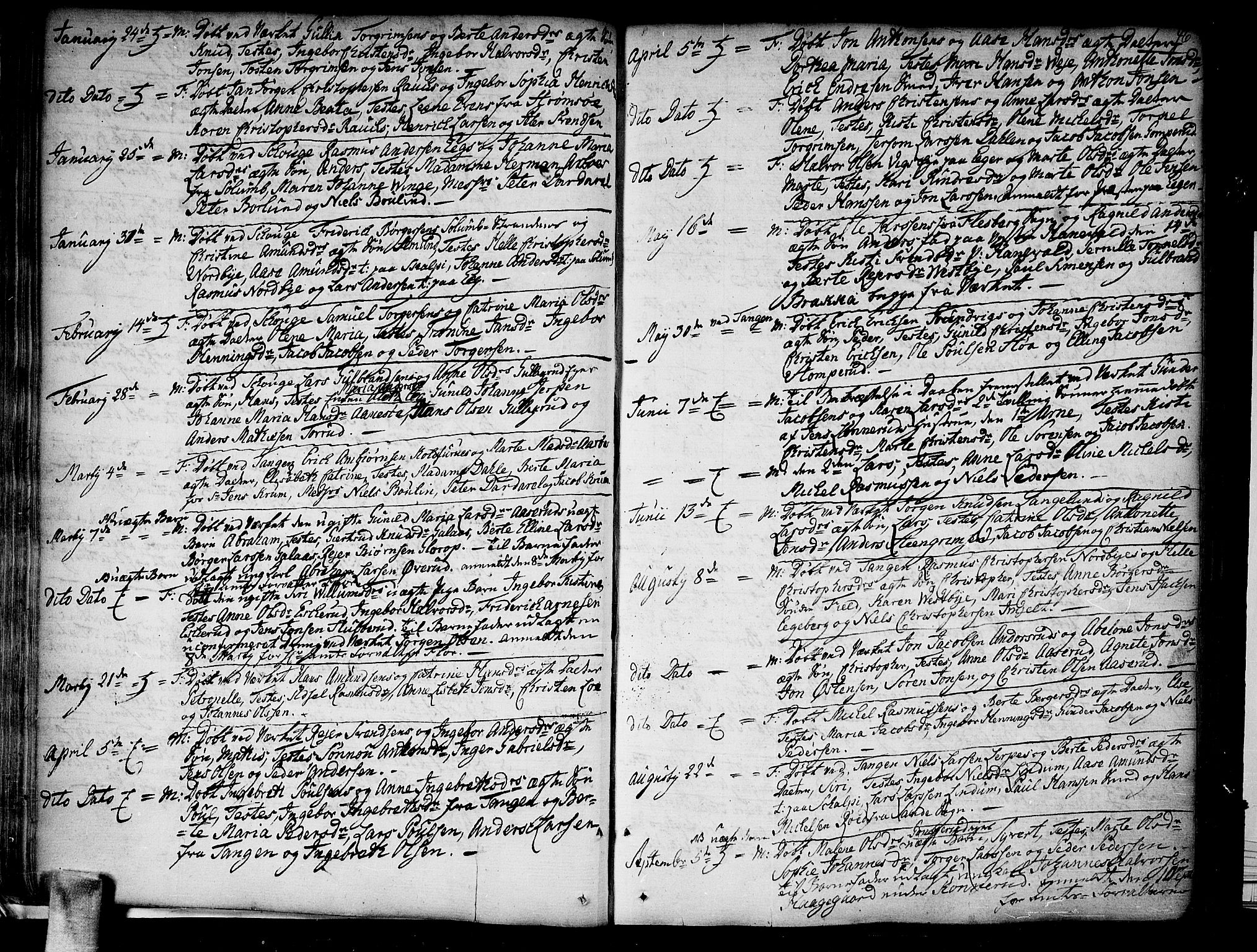 Skoger kirkebøker, SAKO/A-59/F/Fa/L0001: Parish register (official) no. I 1, 1746-1814, p. 46