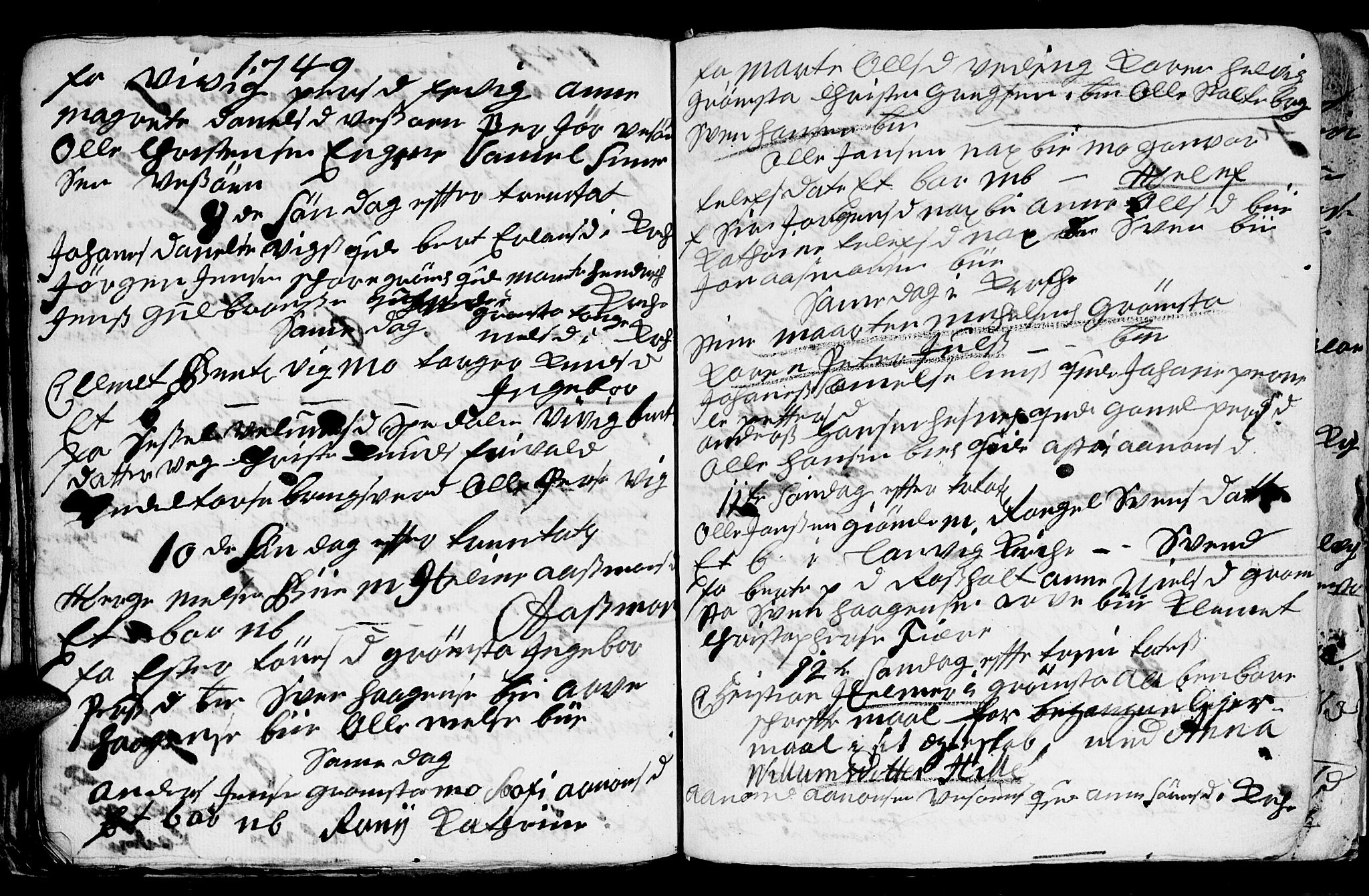 Fjære sokneprestkontor, AV/SAK-1111-0011/F/Fb/L0001: Parish register (copy) no. B 1, 1732-1750, p. 180