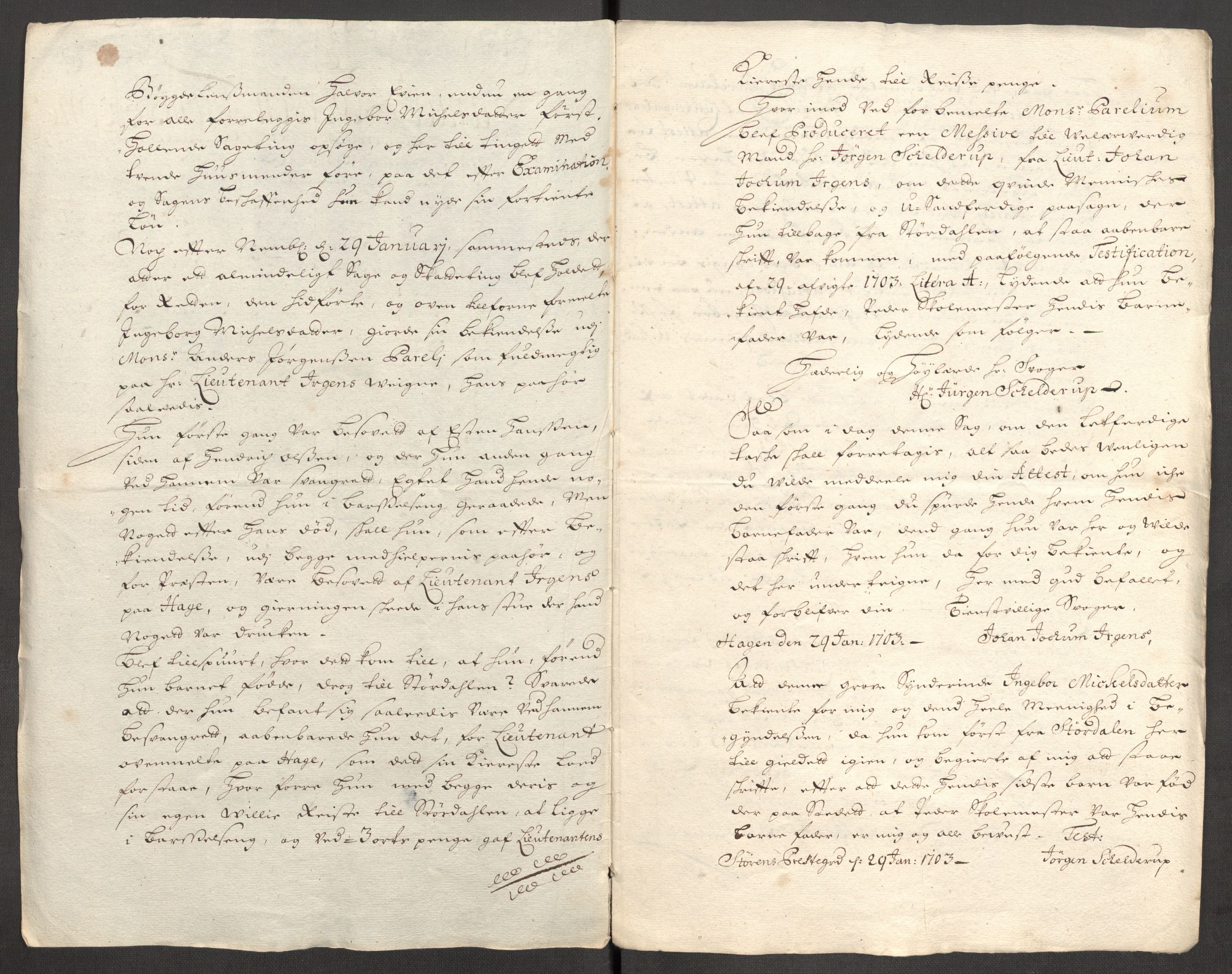 Rentekammeret inntil 1814, Reviderte regnskaper, Fogderegnskap, RA/EA-4092/R60/L3953: Fogderegnskap Orkdal og Gauldal, 1703, p. 411