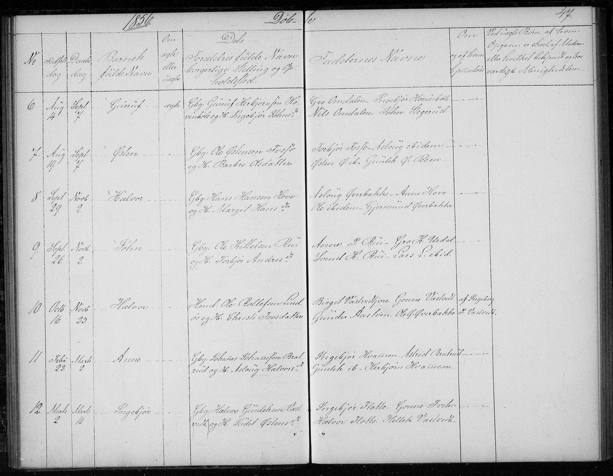 Gransherad kirkebøker, AV/SAKO-A-267/F/Fb/L0003: Parish register (official) no. II 3, 1844-1859, p. 47