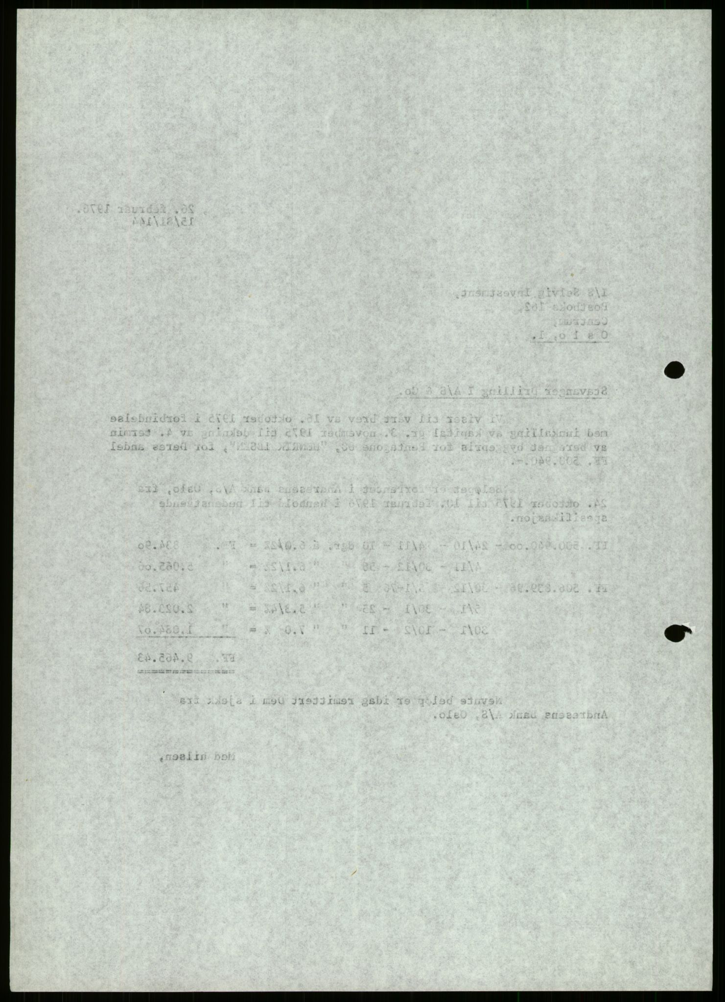 Pa 1503 - Stavanger Drilling AS, AV/SAST-A-101906/D/L0007: Korrespondanse og saksdokumenter, 1974-1981, p. 499