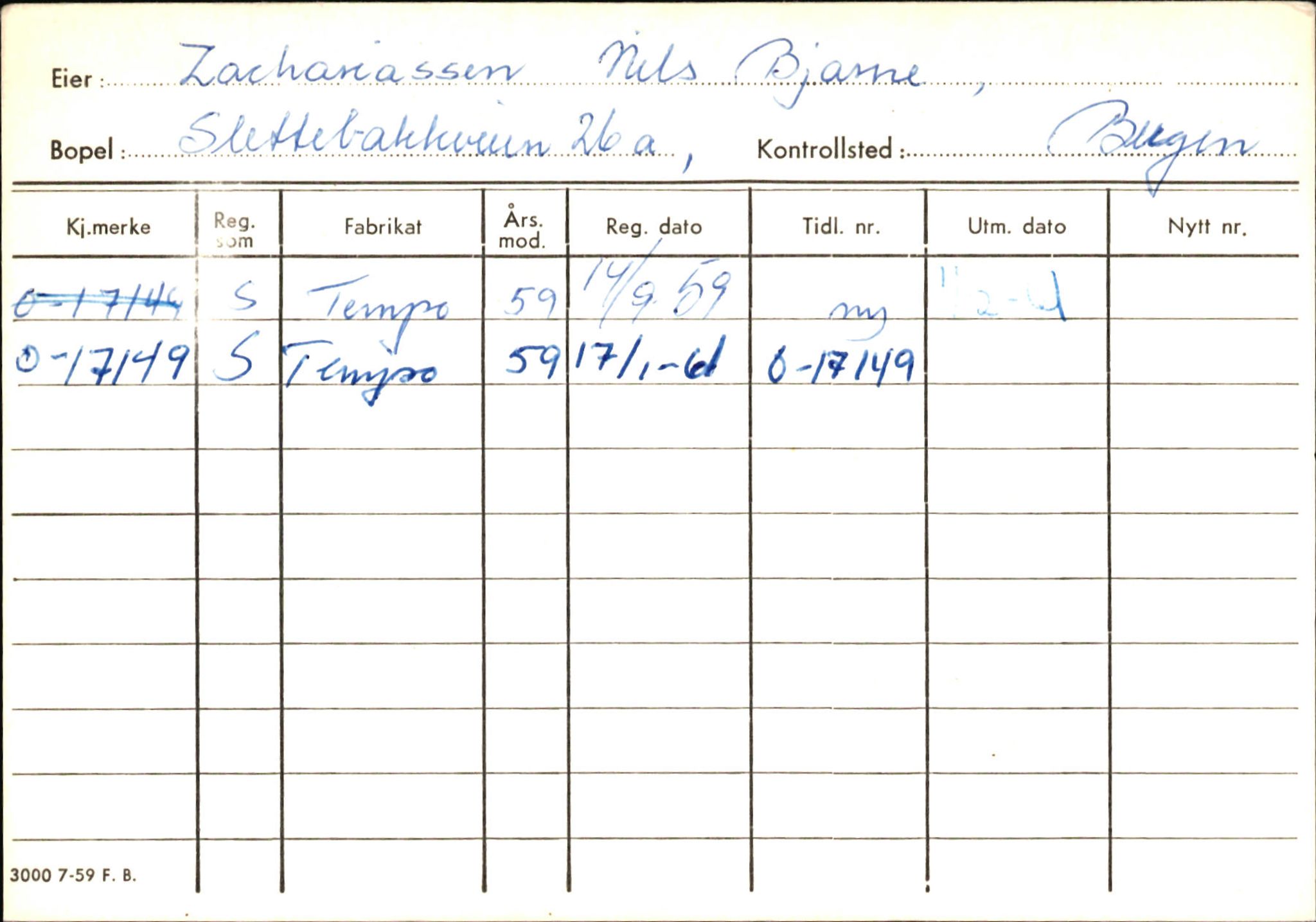 Statens vegvesen, Hordaland vegkontor, AV/SAB-A-5201/2/Hb/L0037: O-eierkort W-P, 1920-1971, p. 982