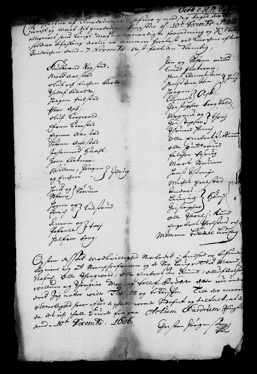 Stattholderembetet 1572-1771, RA/EA-2870/Af/L0001: Avskrifter av vedlegg til originale supplikker, nummerert i samsvar med supplikkbøkene, 1683-1687, p. 135