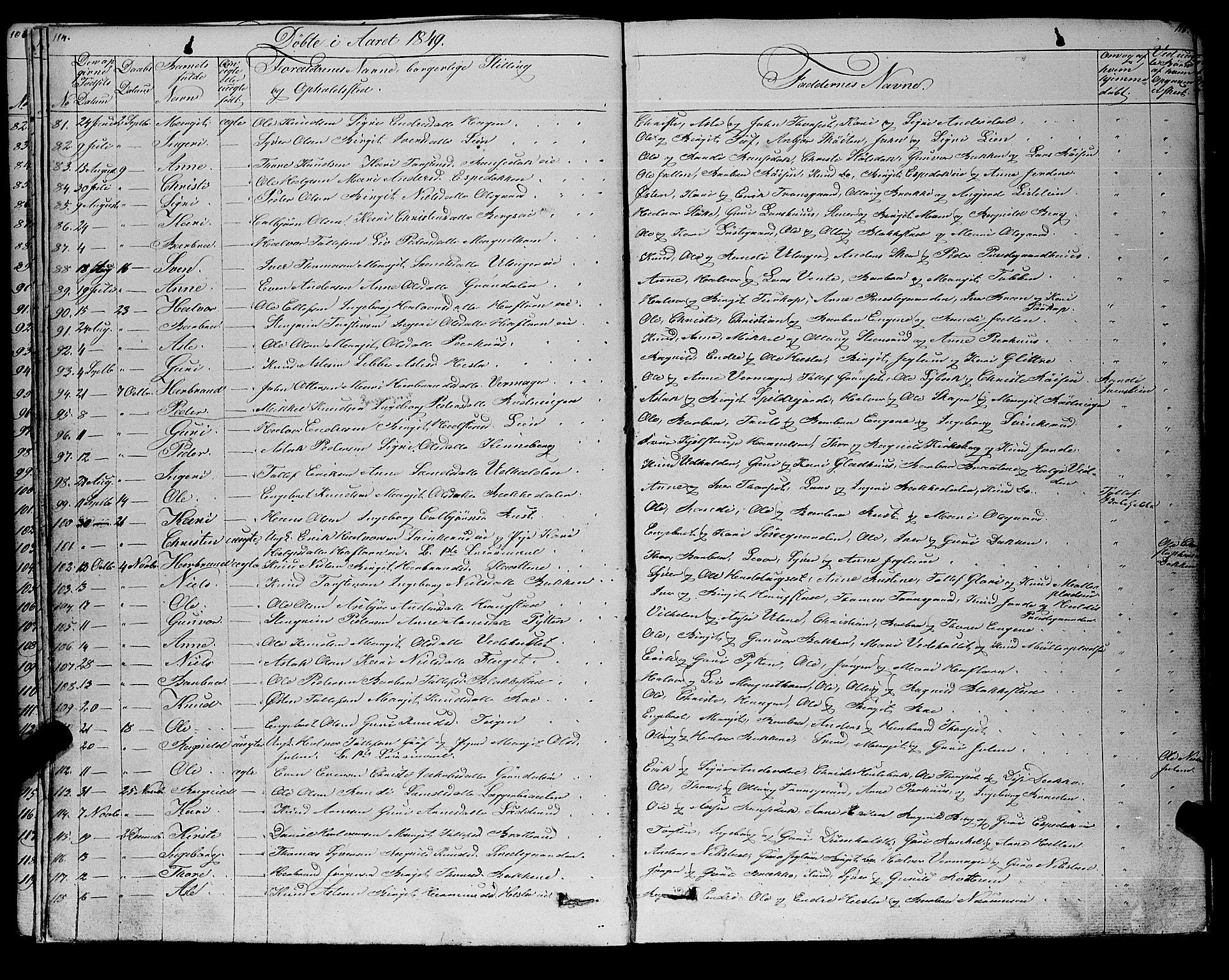 Gol kirkebøker, AV/SAKO-A-226/F/Fa/L0002: Parish register (official) no. I 2, 1837-1863, p. 114-115