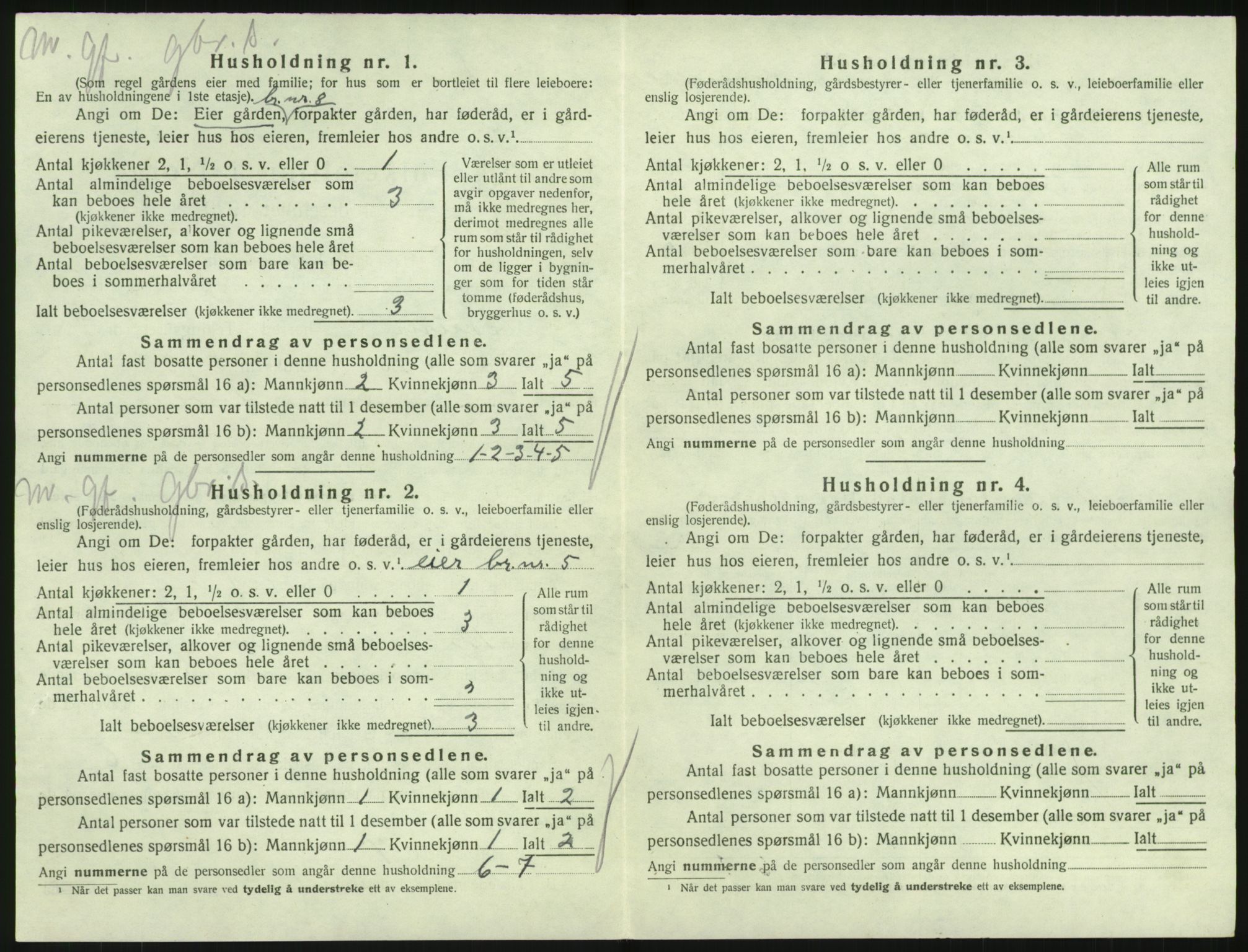 SAKO, 1920 census for Hedrum, 1920, p. 722