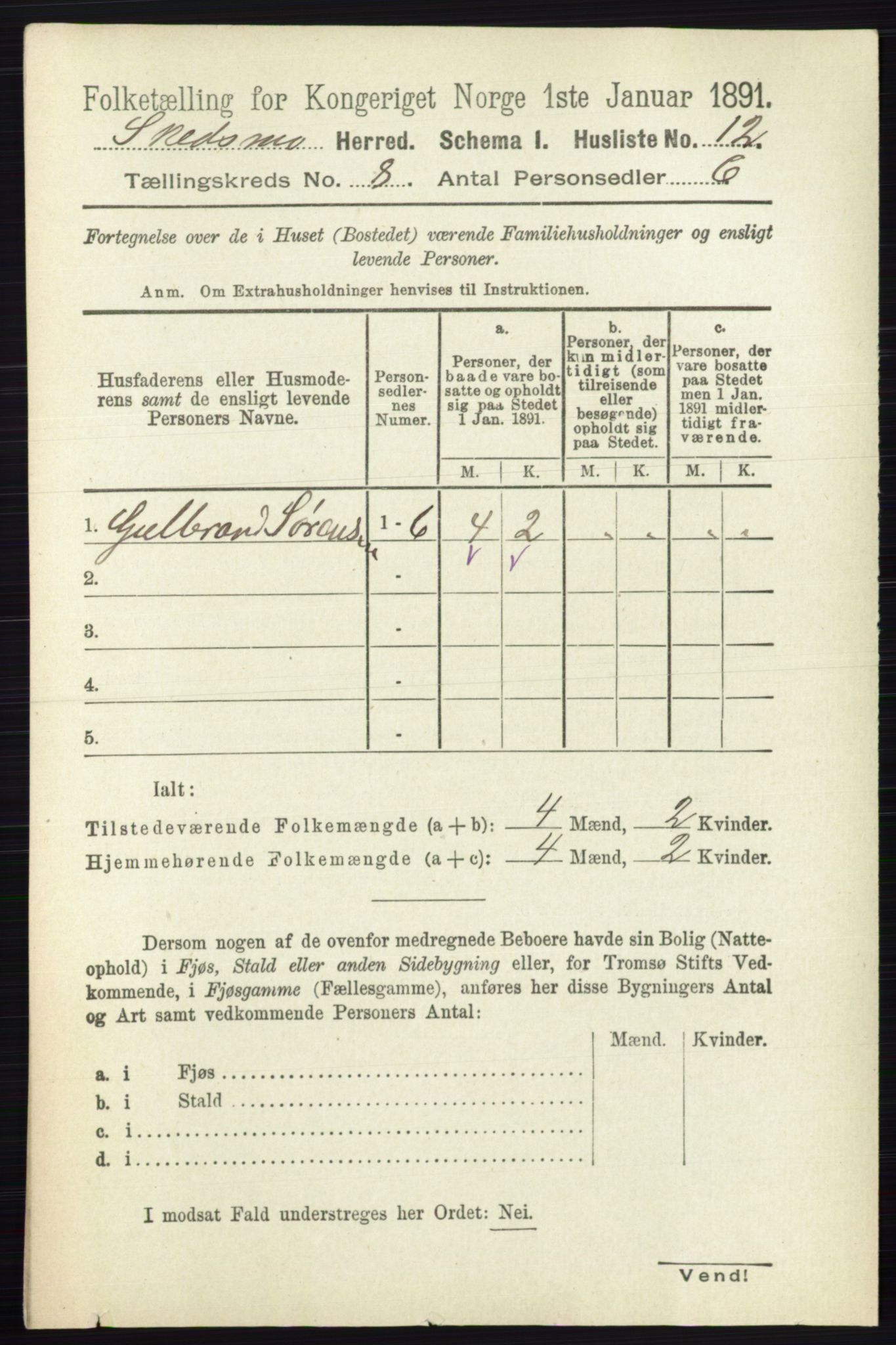 RA, 1891 census for 0231 Skedsmo, 1891, p. 3823