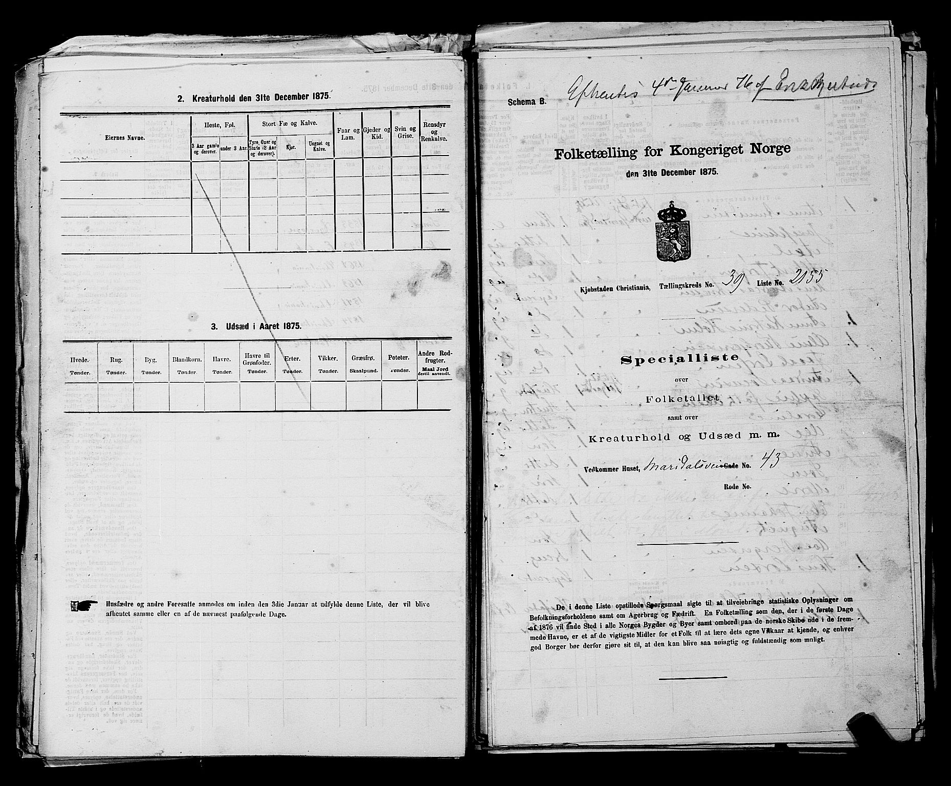 RA, 1875 census for 0301 Kristiania, 1875, p. 6141