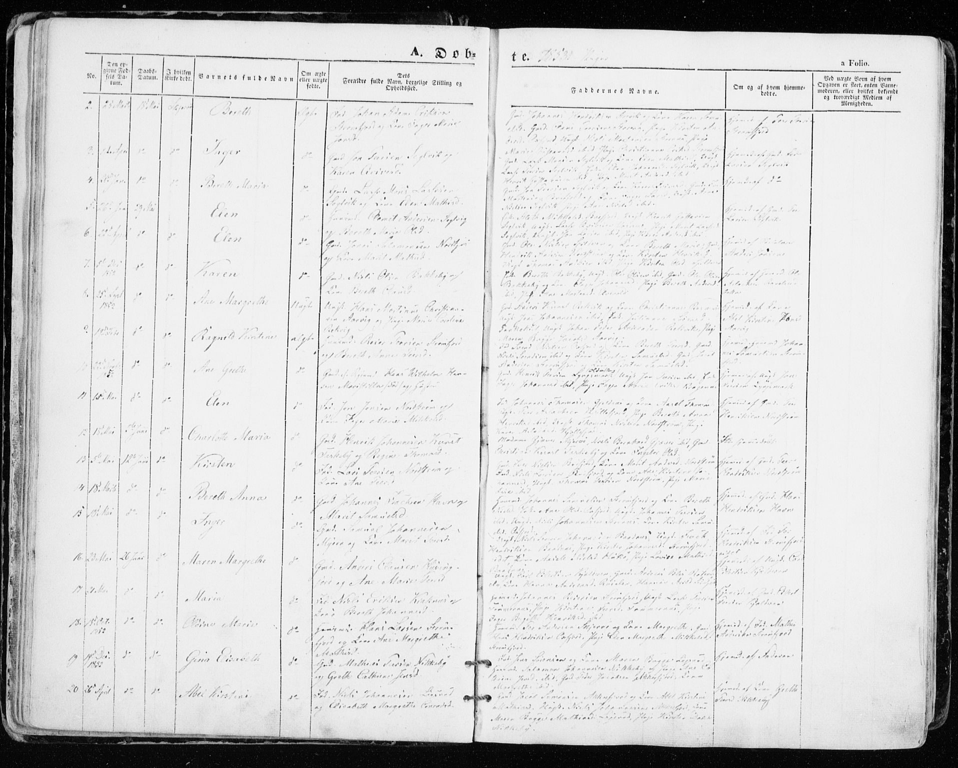 Skjervøy sokneprestkontor, SATØ/S-1300/H/Ha/Haa/L0006kirke: Parish register (official) no. 6, 1848-1859