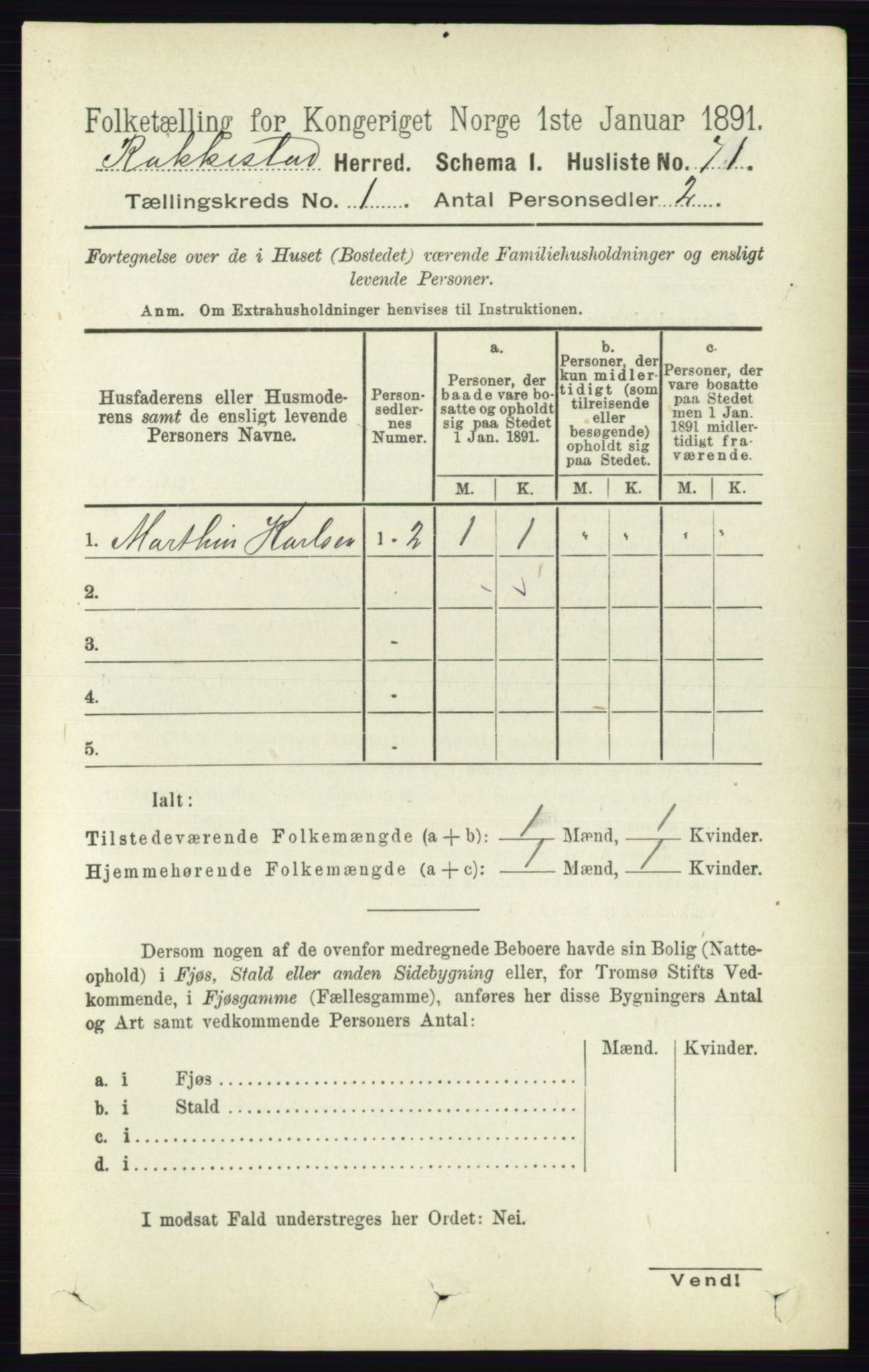 RA, 1891 census for 0128 Rakkestad, 1891, p. 112