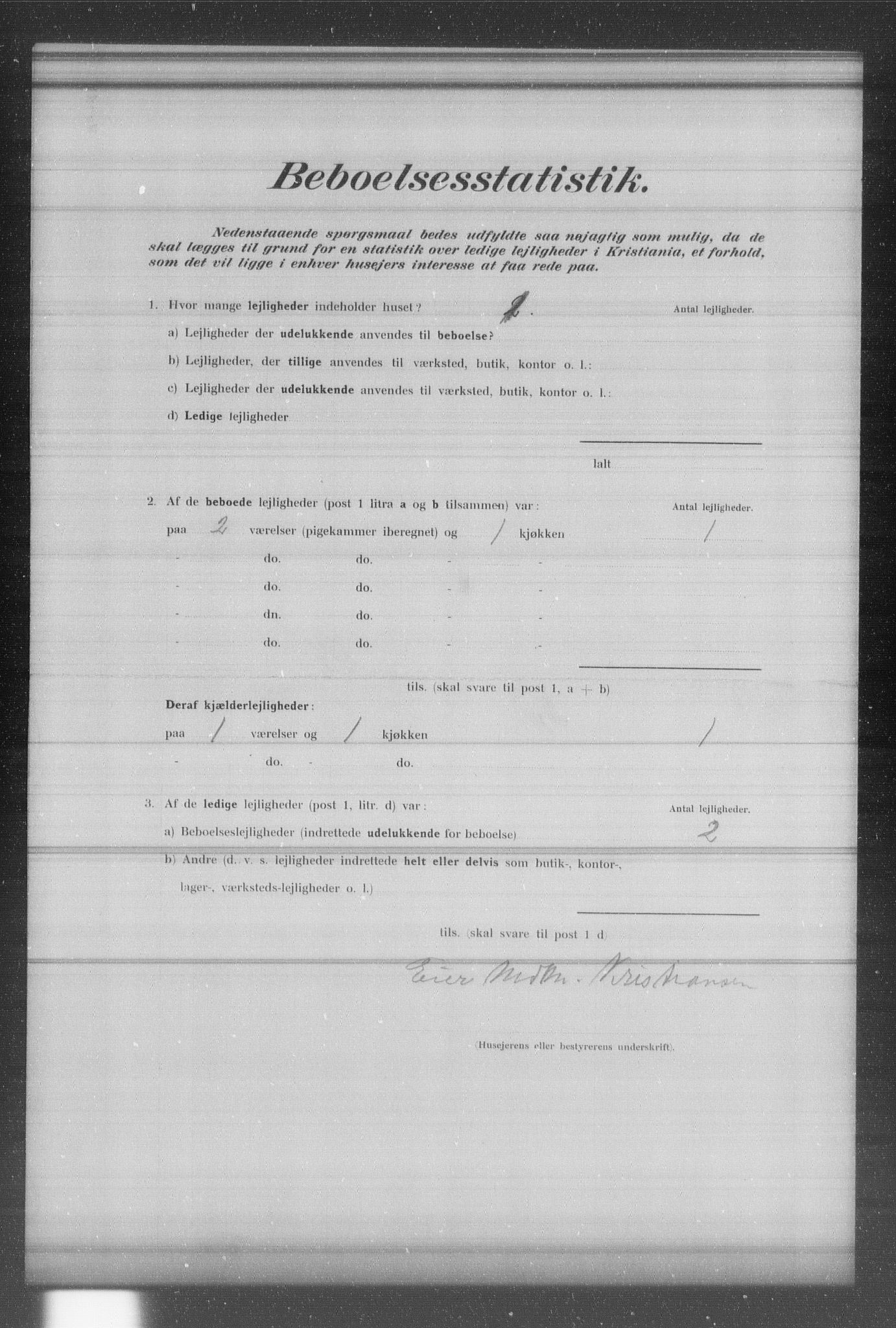 OBA, Municipal Census 1902 for Kristiania, 1902, p. 13479