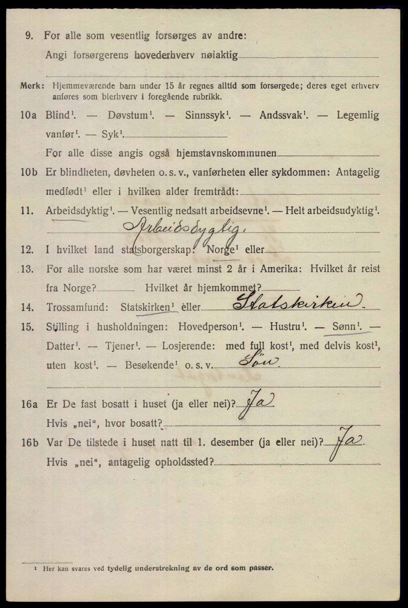 SAKO, 1920 census for Tinn, 1920, p. 23561