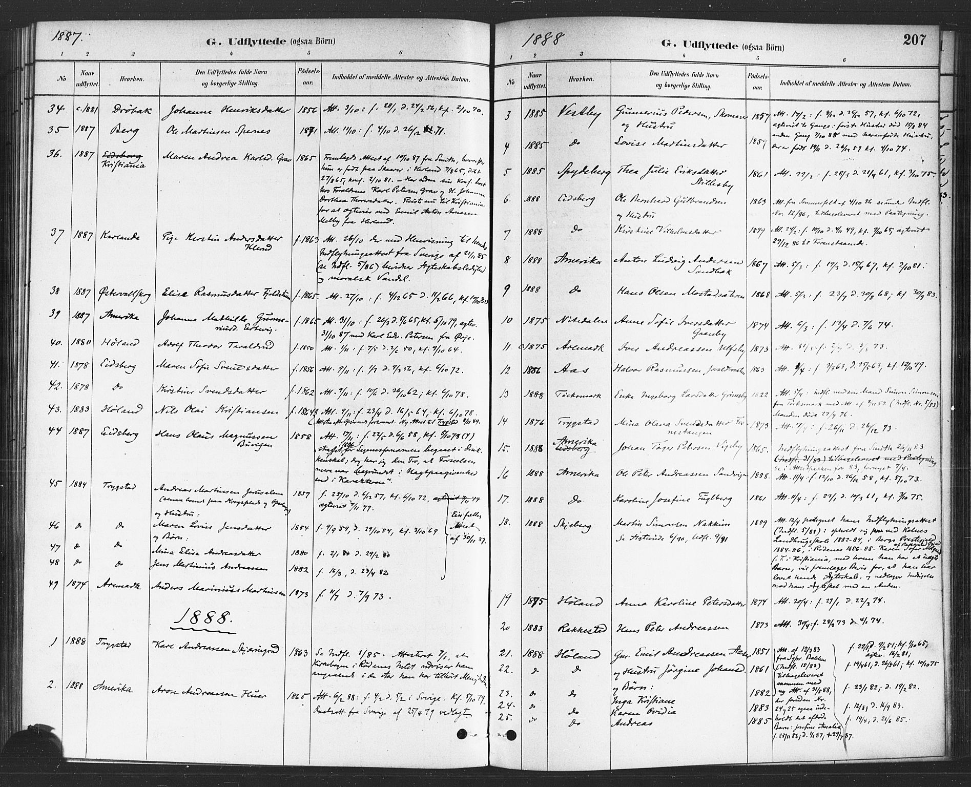 Rødenes prestekontor Kirkebøker, AV/SAO-A-2005/F/Fa/L0009: Parish register (official) no. I 9, 1880-1889, p. 207