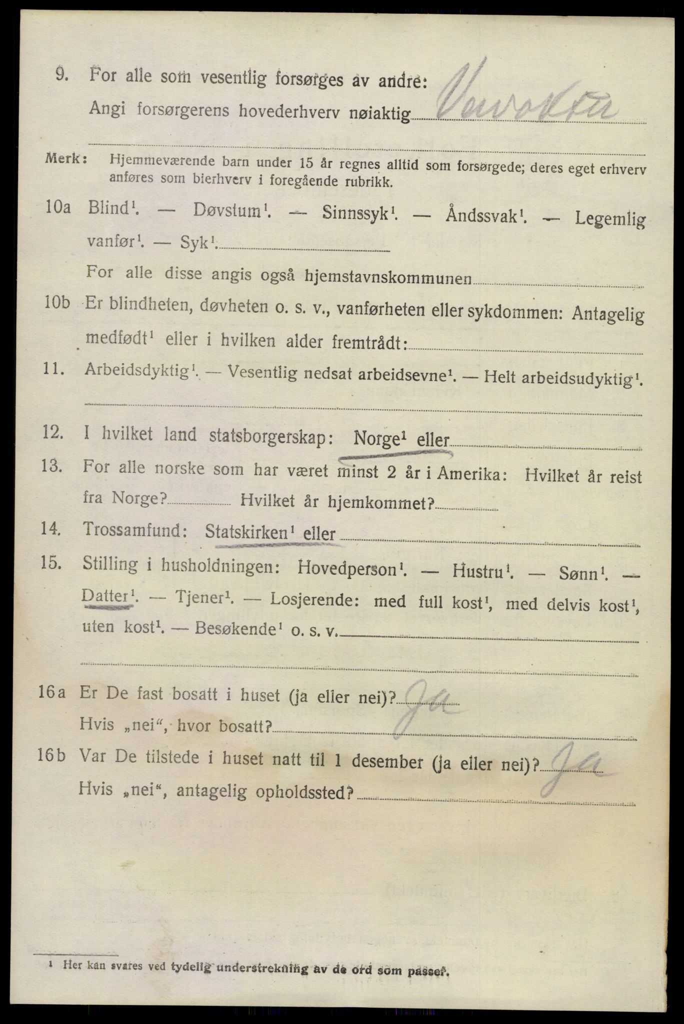 SAKO, 1920 census for Sandeherred, 1920, p. 12523