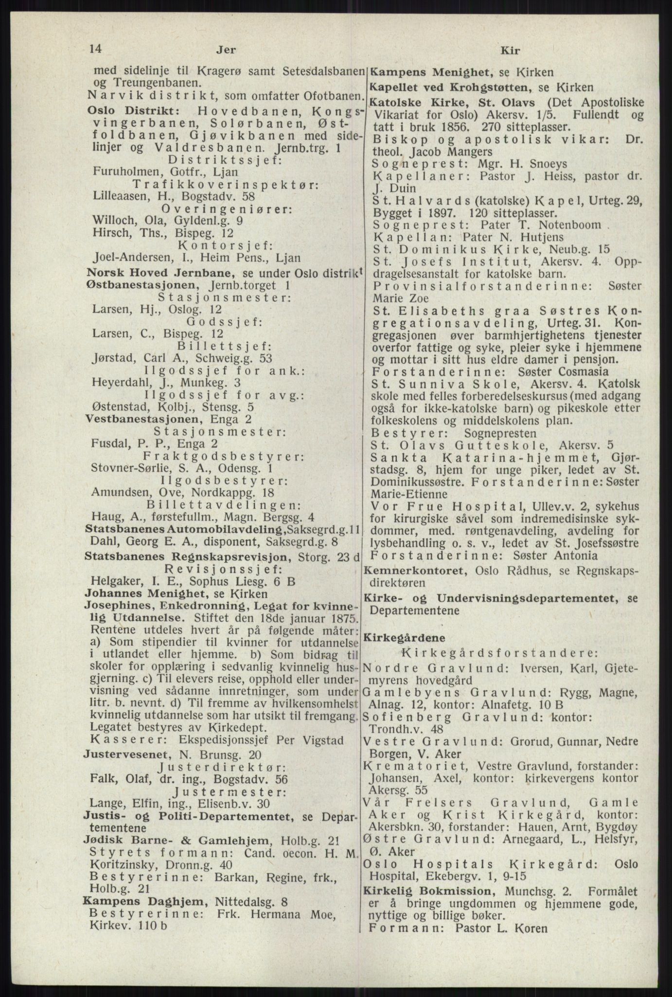 Kristiania/Oslo adressebok, PUBL/-, 1941, p. 14