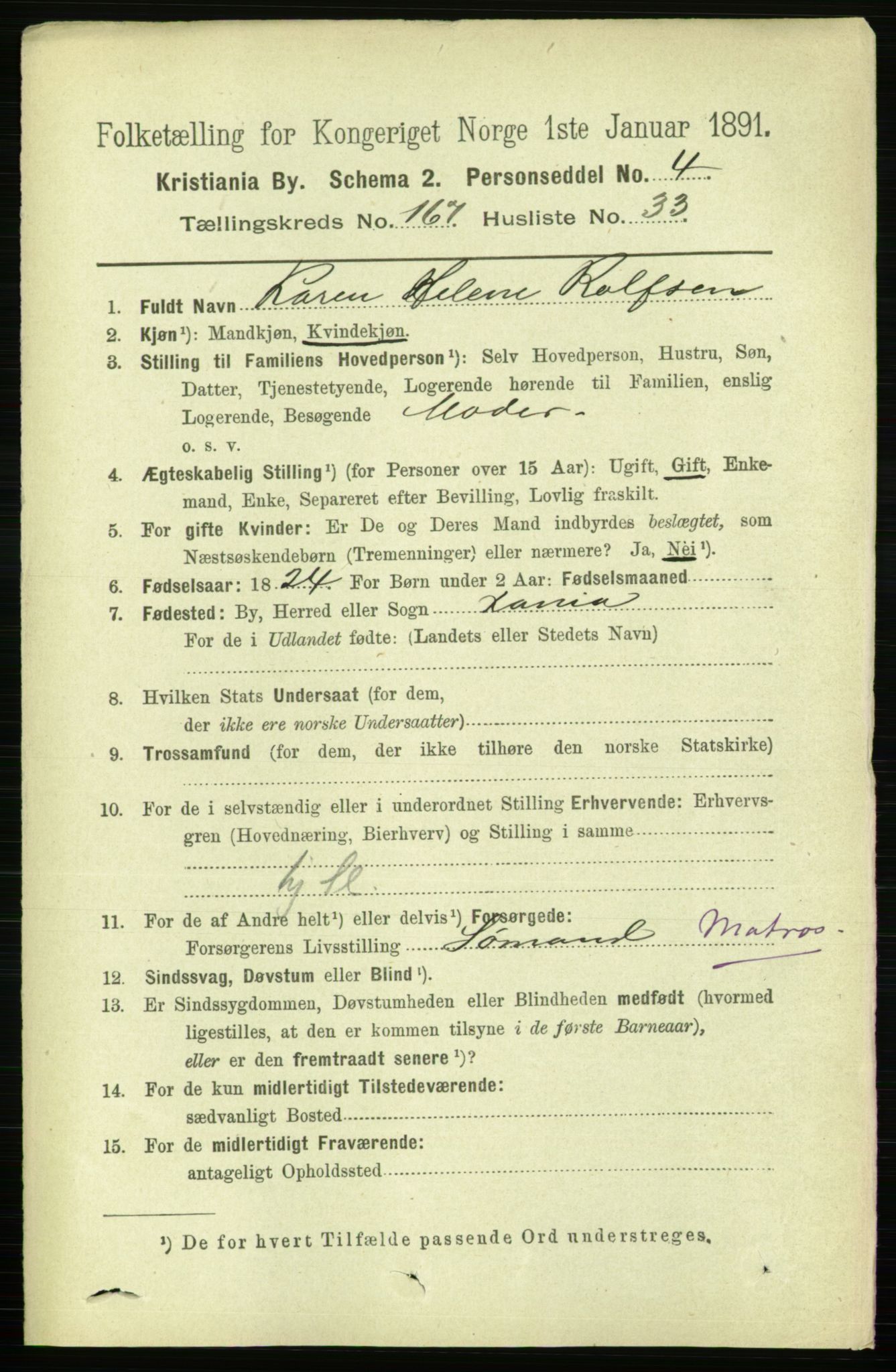 RA, 1891 census for 0301 Kristiania, 1891, p. 98017