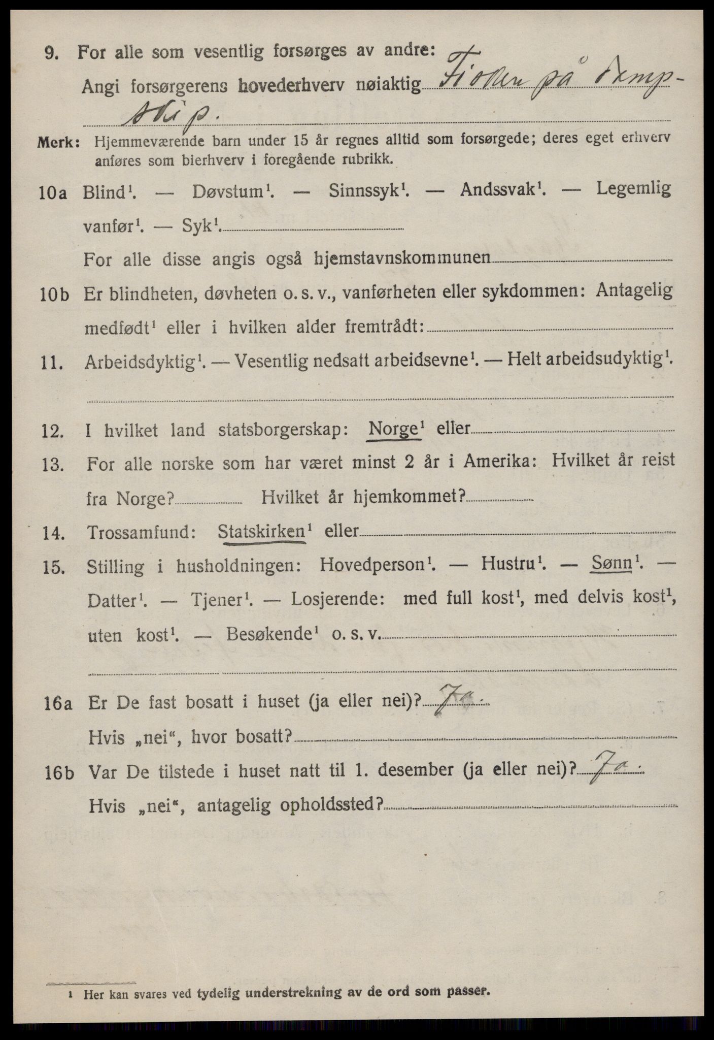 SAT, 1920 census for Sykkylven, 1920, p. 5340