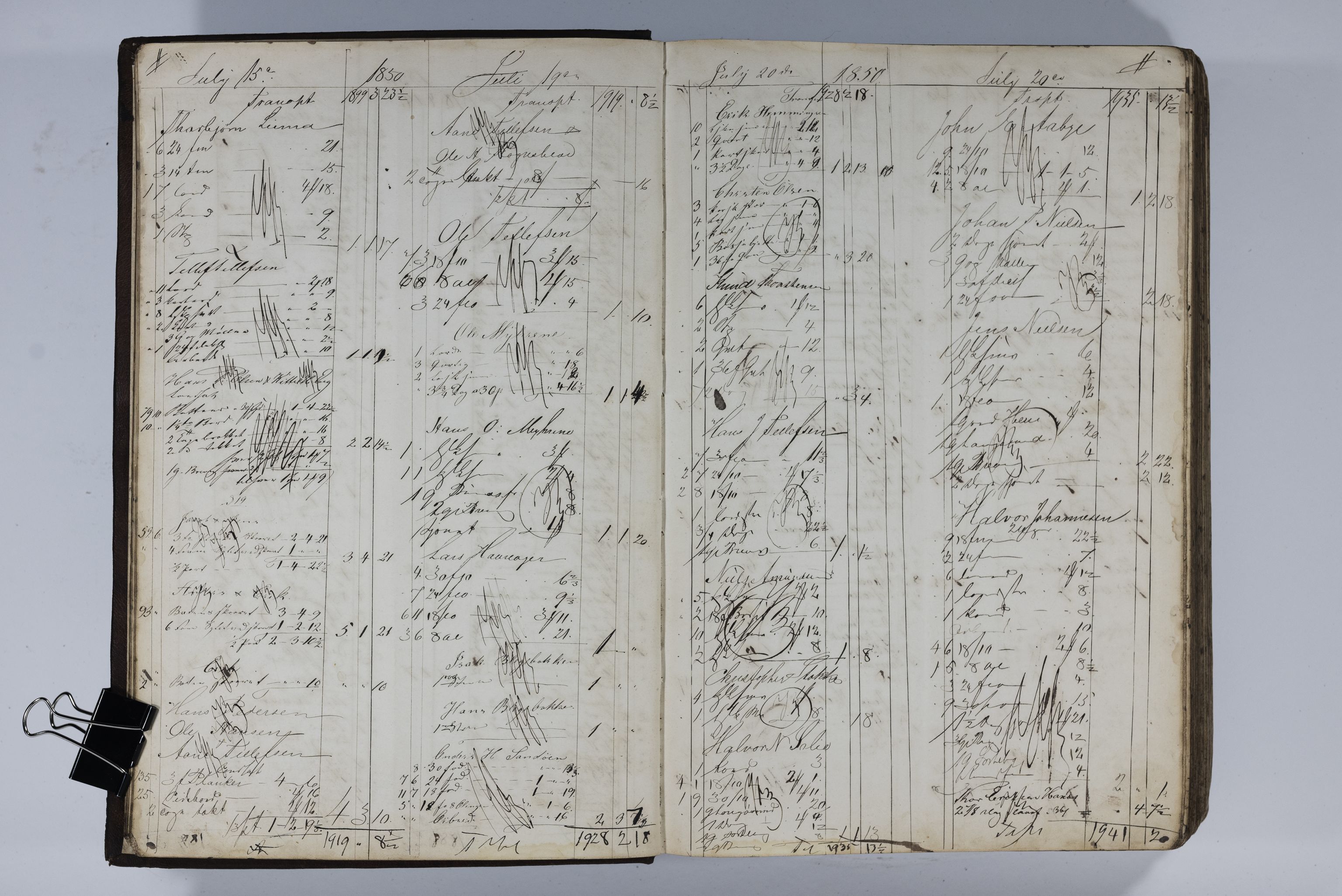 Blehr/ Kjellestad, TEMU/TGM-A-1212/R/Ra/L0005: Hugste bog, 1850-1855, p. 16
