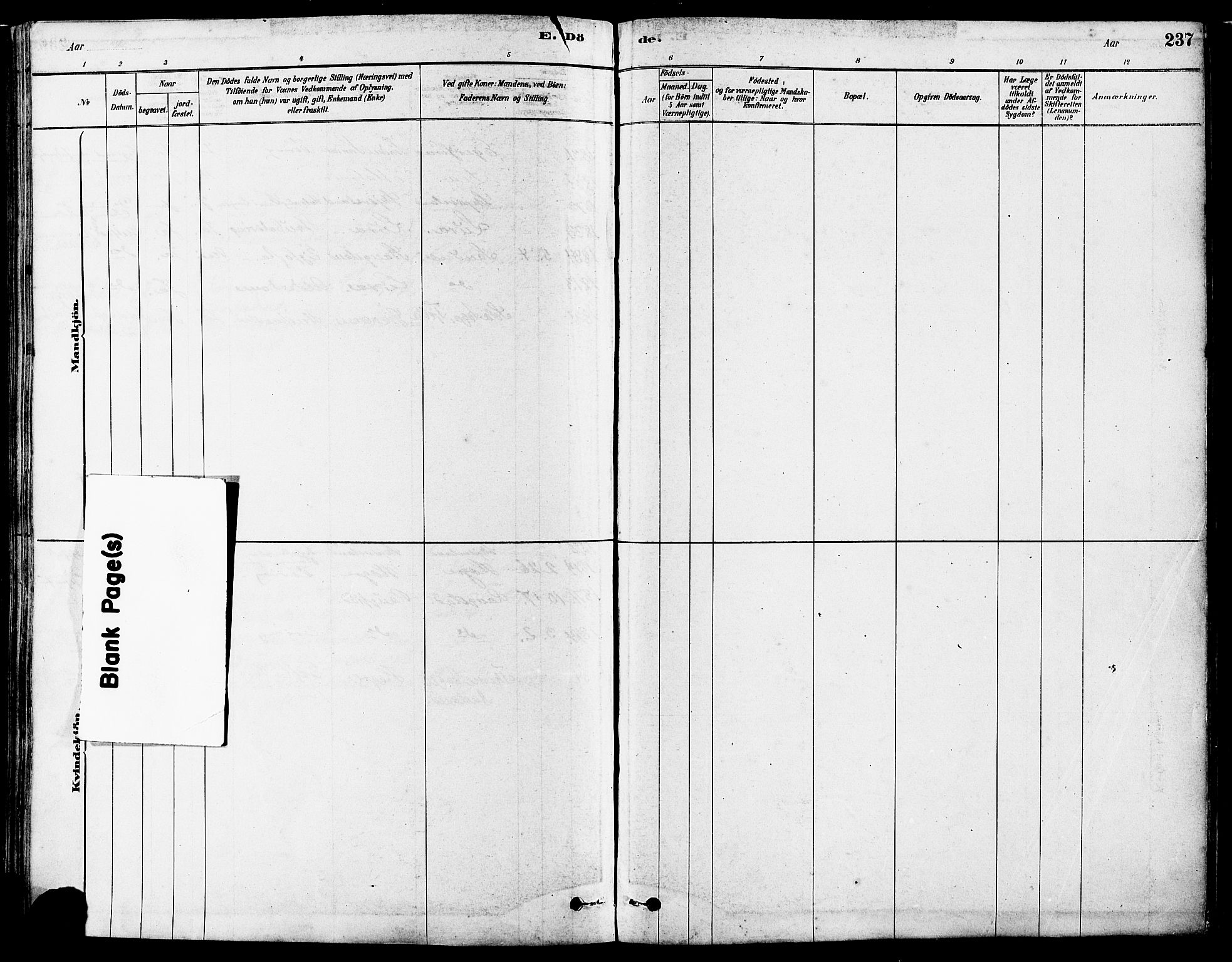 Høyland sokneprestkontor, AV/SAST-A-101799/001/30BA/L0011: Parish register (official) no. A 10, 1878-1888, p. 237