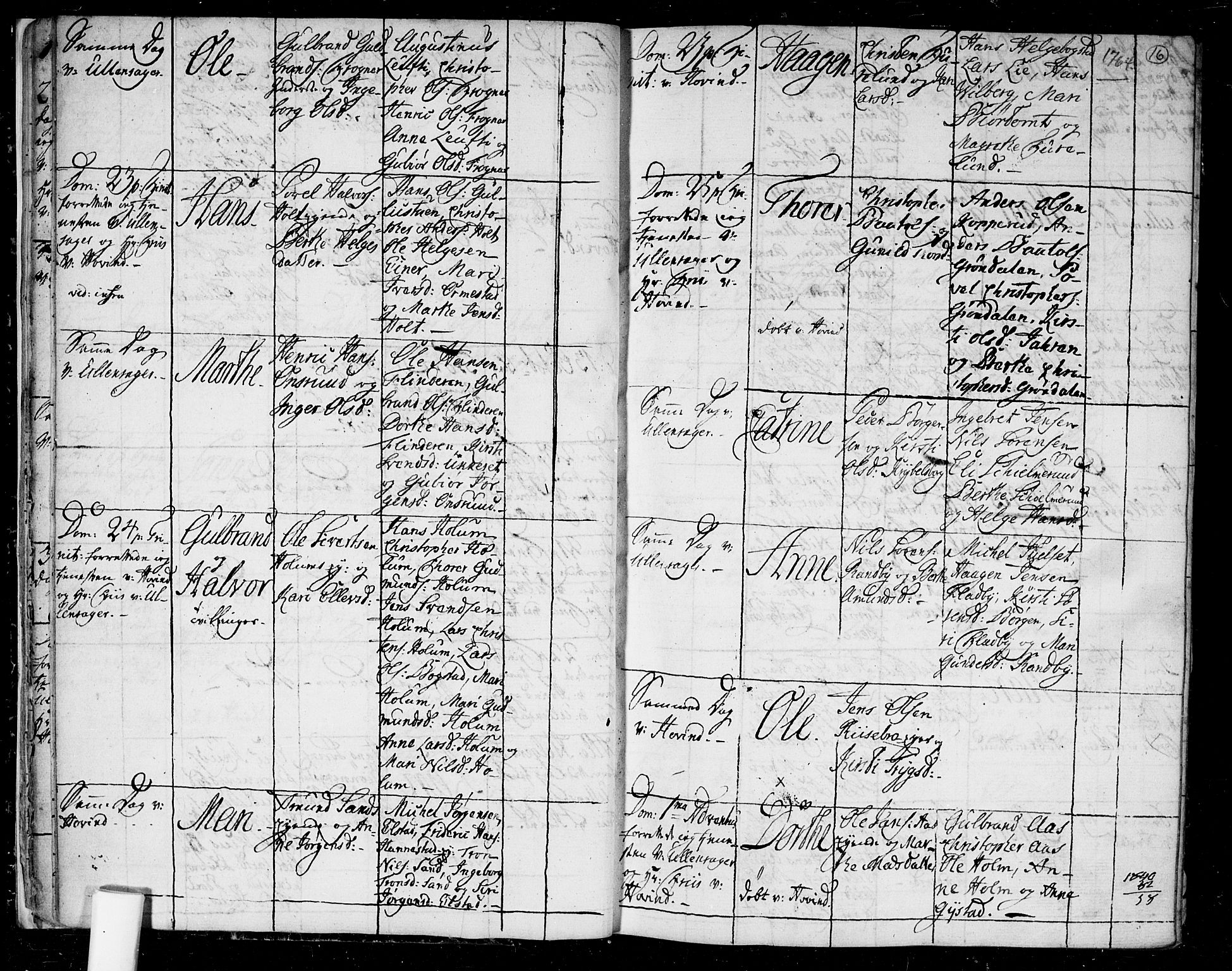 Ullensaker prestekontor Kirkebøker, AV/SAO-A-10236a/F/Fa/L0006: Parish register (official) no. I 6, 1762-1785, p. 16