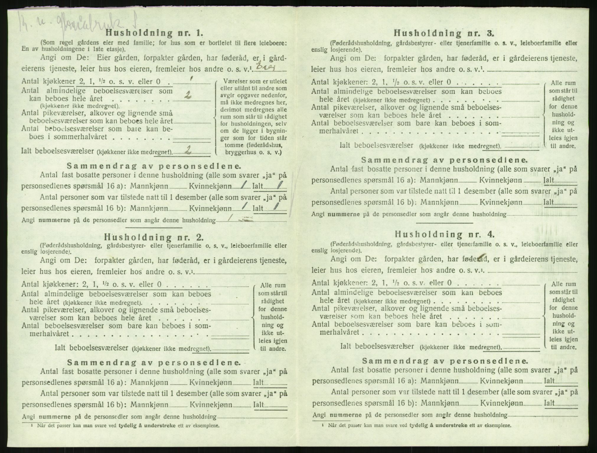 SAK, 1920 census for Flosta, 1920, p. 39