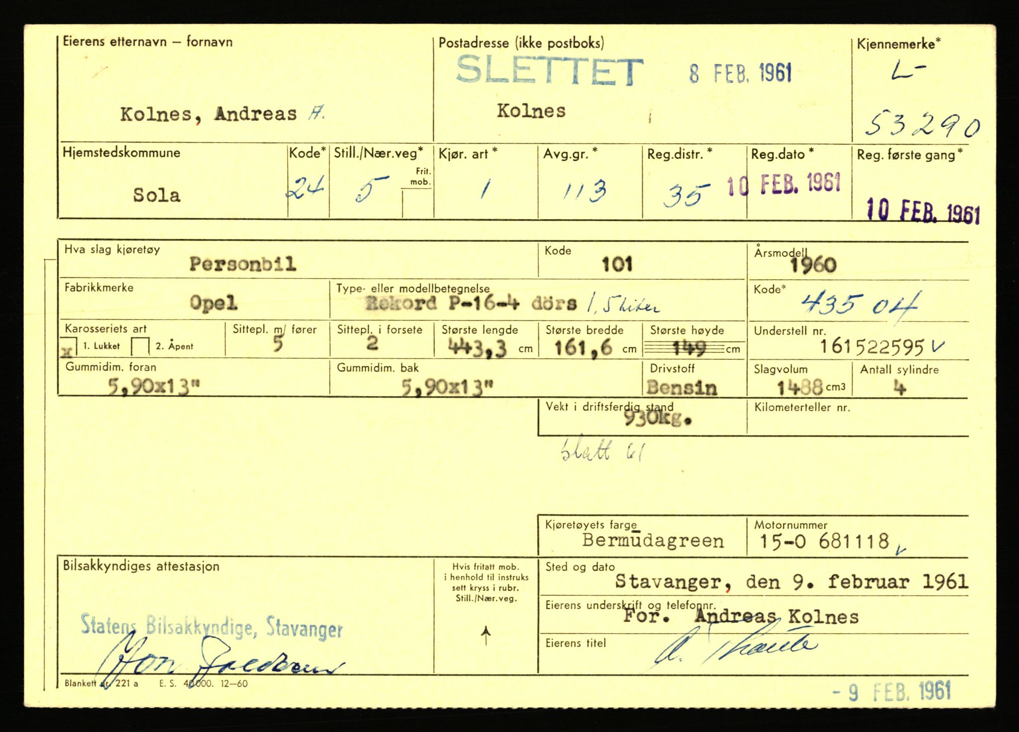 Stavanger trafikkstasjon, AV/SAST-A-101942/0/F/L0053: L-52900 - L-54199, 1930-1971, p. 1033