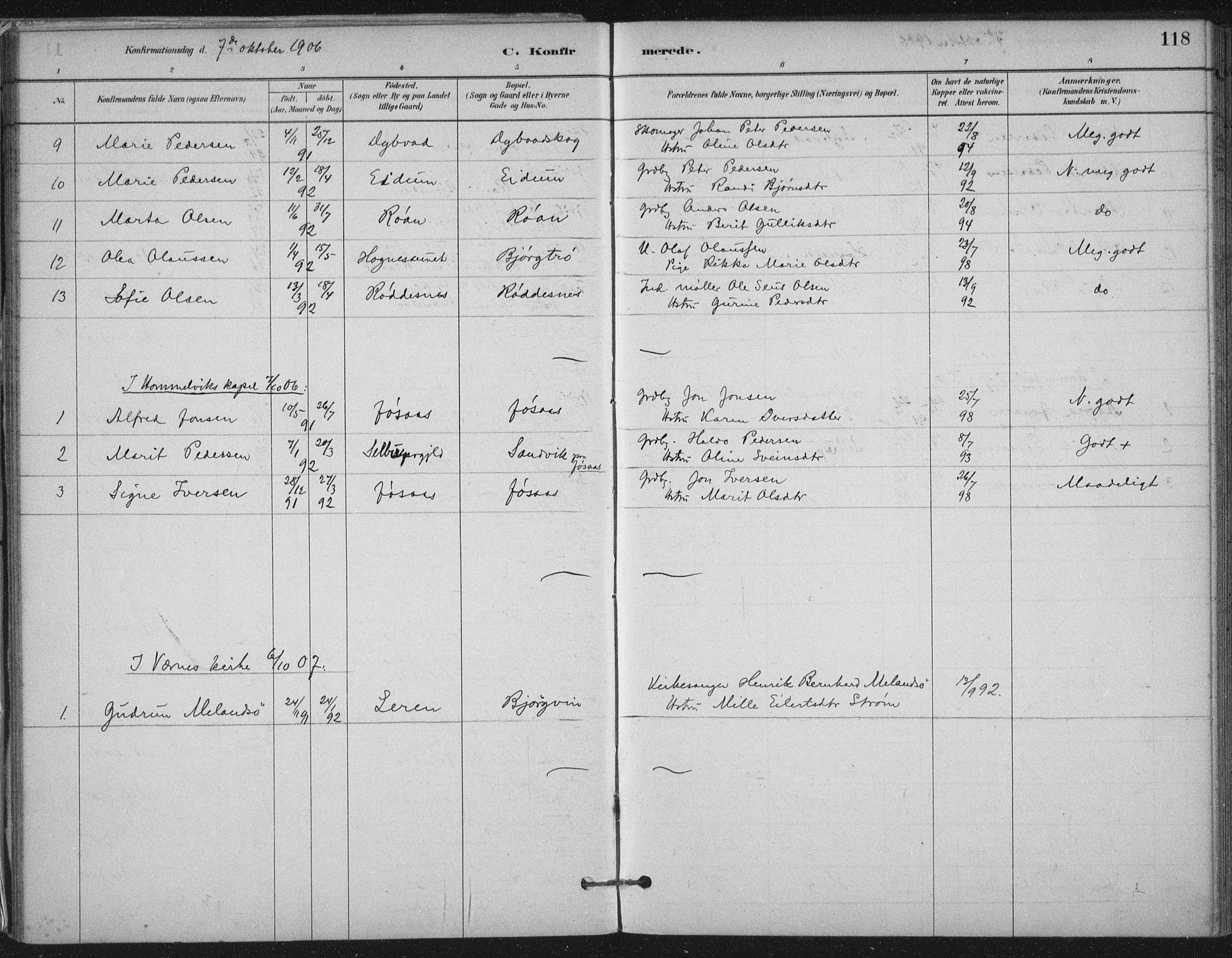 Ministerialprotokoller, klokkerbøker og fødselsregistre - Nord-Trøndelag, SAT/A-1458/710/L0095: Parish register (official) no. 710A01, 1880-1914, p. 118