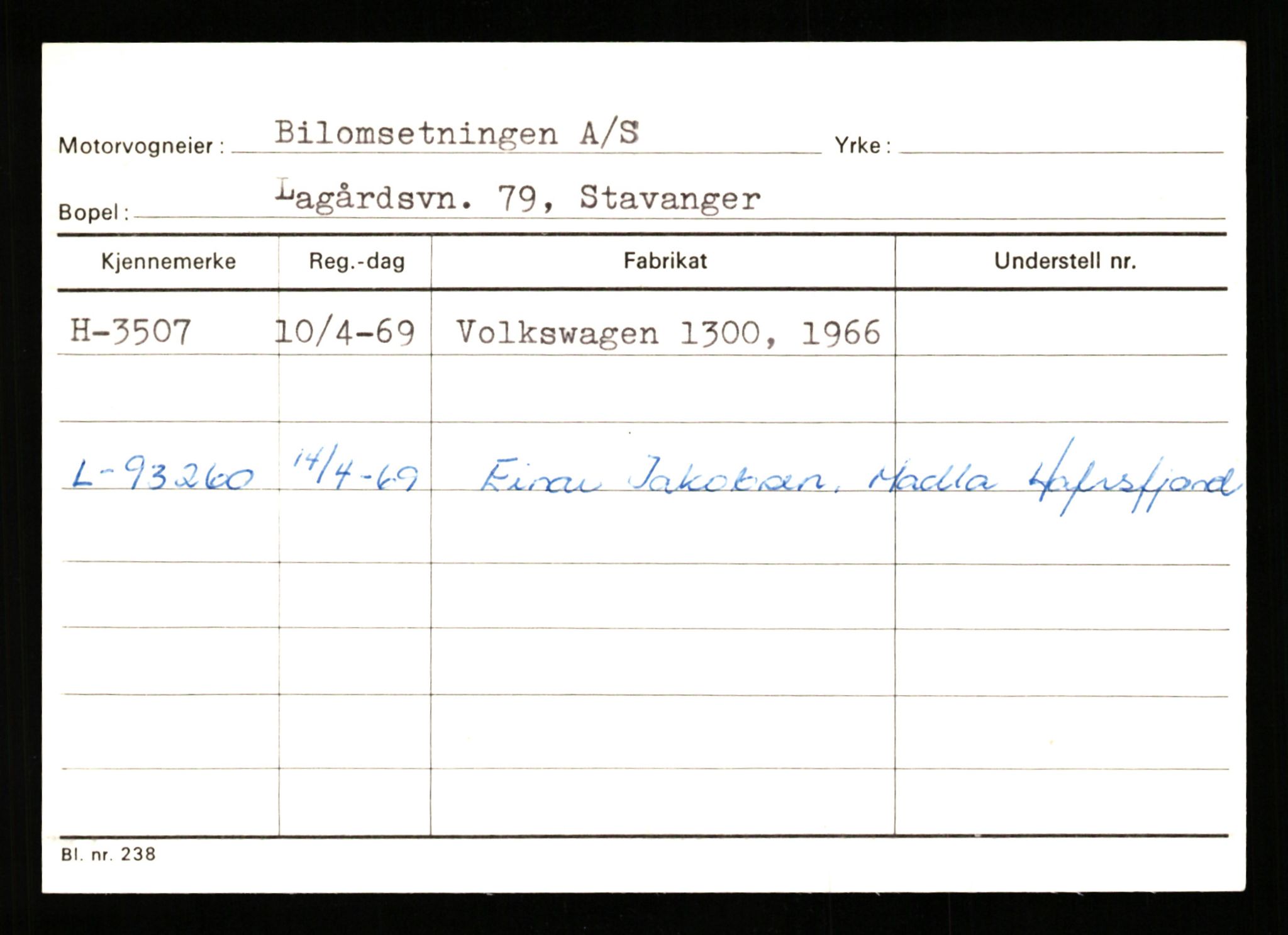 Stavanger trafikkstasjon, AV/SAST-A-101942/0/G/L0001: Registreringsnummer: 0 - 5782, 1930-1971, p. 2189