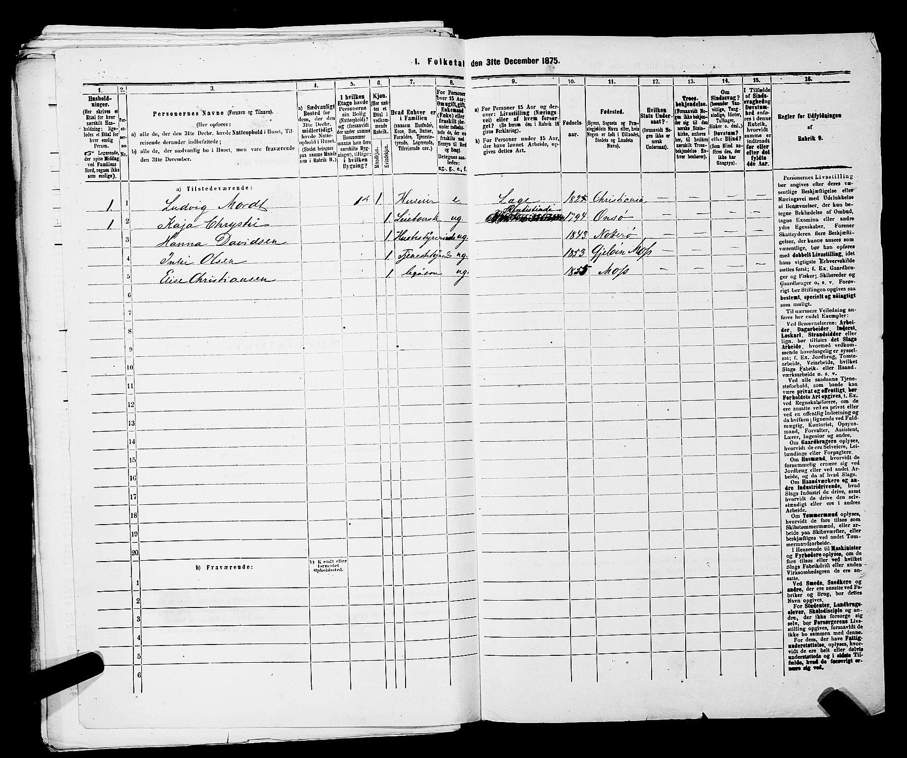 RA, 1875 census for 0104B Moss/Moss, 1875, p. 809