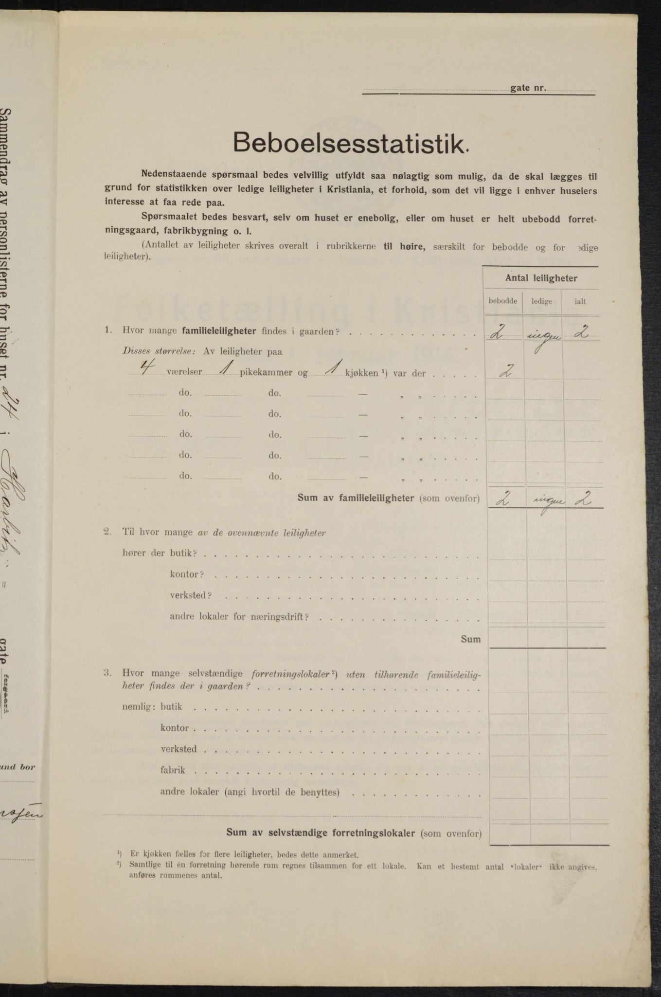 OBA, Municipal Census 1914 for Kristiania, 1914, p. 81239