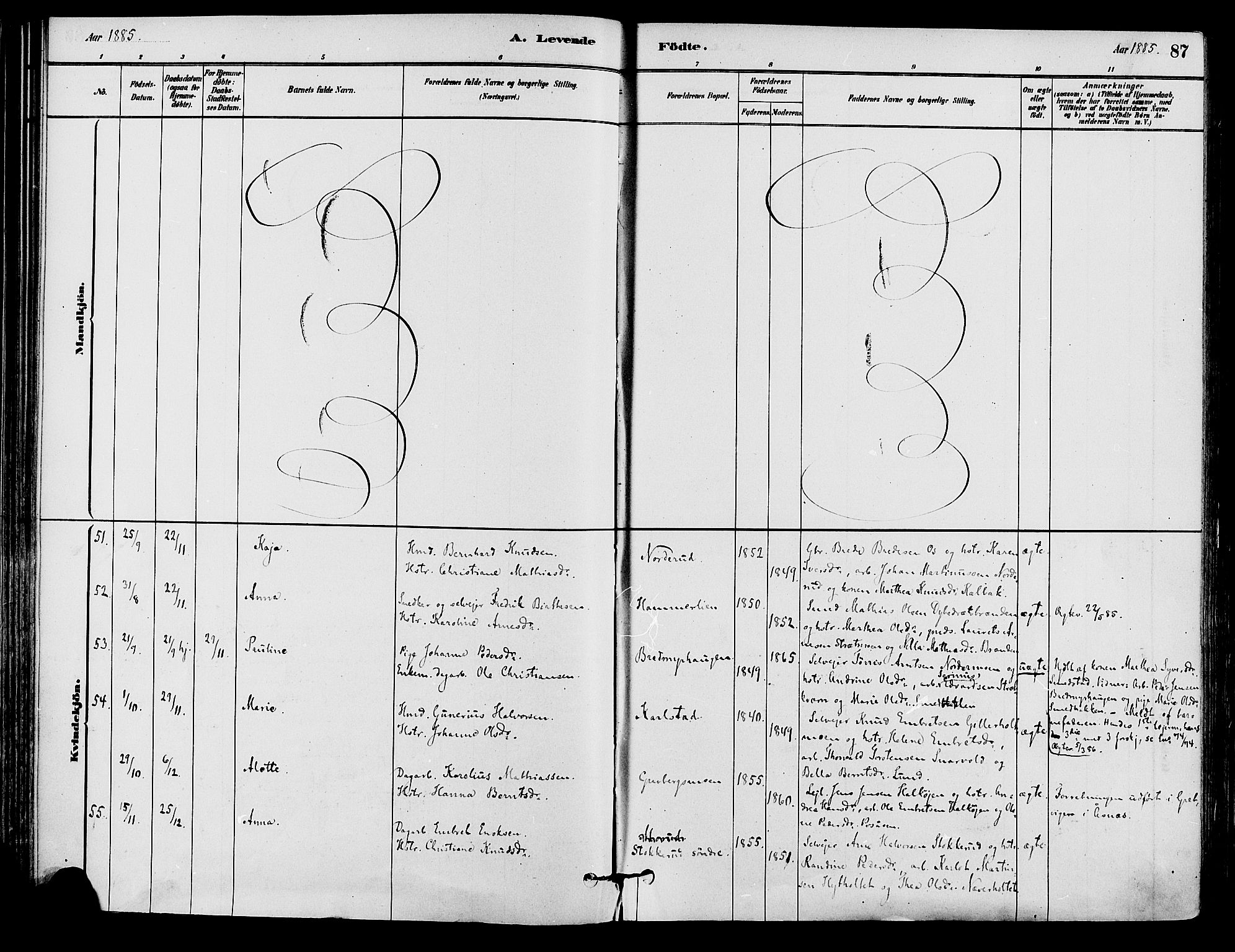 Våler prestekontor, Hedmark, AV/SAH-PREST-040/H/Ha/Haa/L0002: Parish register (official) no. 3, 1879-1911, p. 87