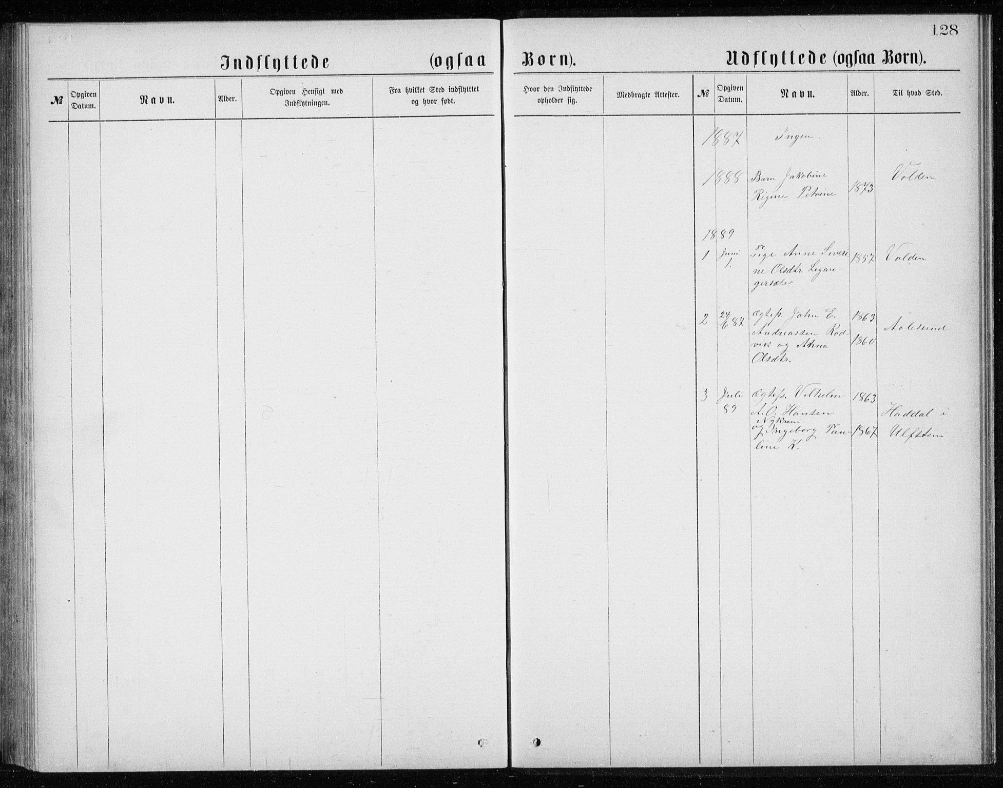 Ministerialprotokoller, klokkerbøker og fødselsregistre - Møre og Romsdal, AV/SAT-A-1454/508/L0097: Parish register (copy) no. 508C01, 1873-1897, p. 128