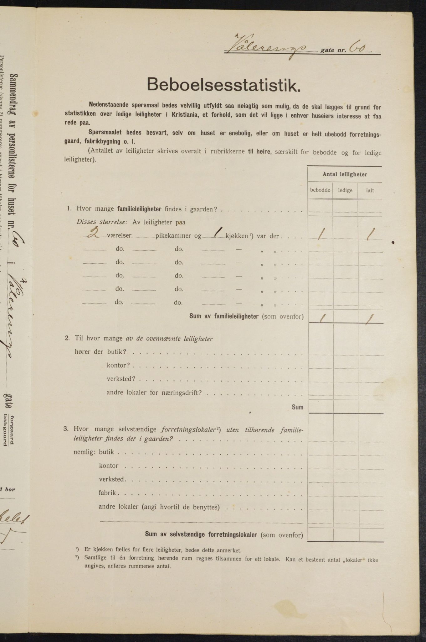 OBA, Municipal Census 1913 for Kristiania, 1913, p. 126115