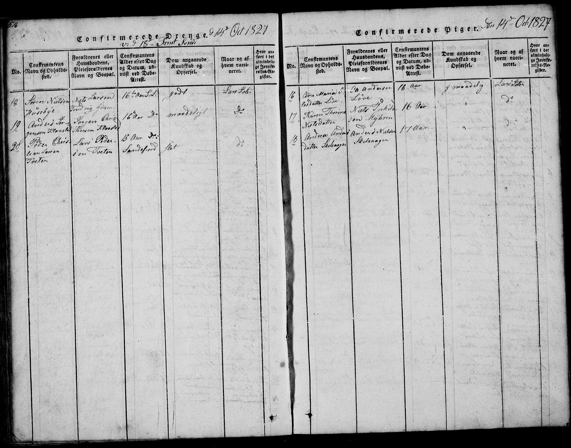 Tjølling kirkebøker, AV/SAKO-A-60/G/Ga/L0001: Parish register (copy) no. 1, 1814-1835, p. 516