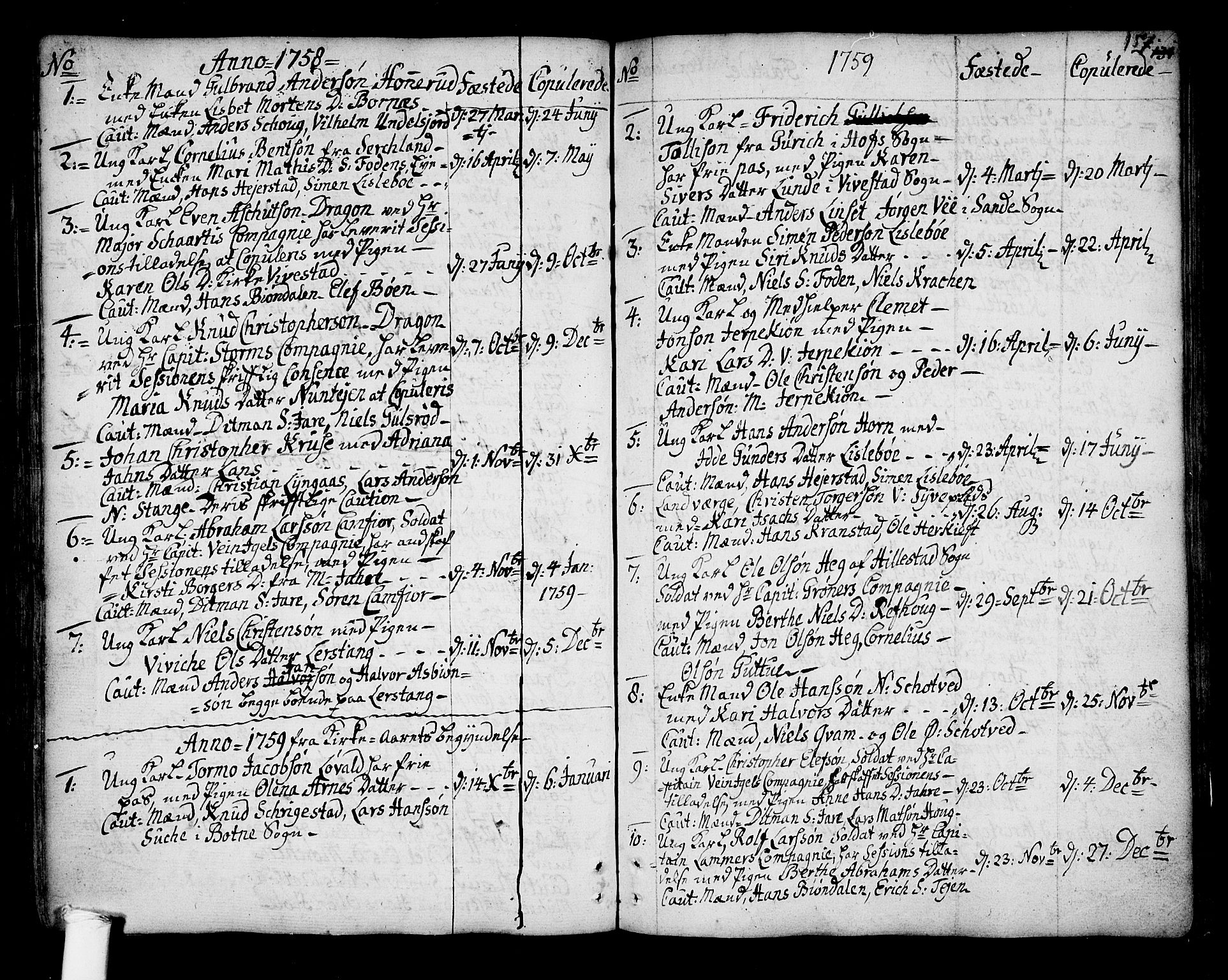 Ramnes kirkebøker, SAKO/A-314/F/Fa/L0001: Parish register (official) no. I 1, 1732-1774, p. 157