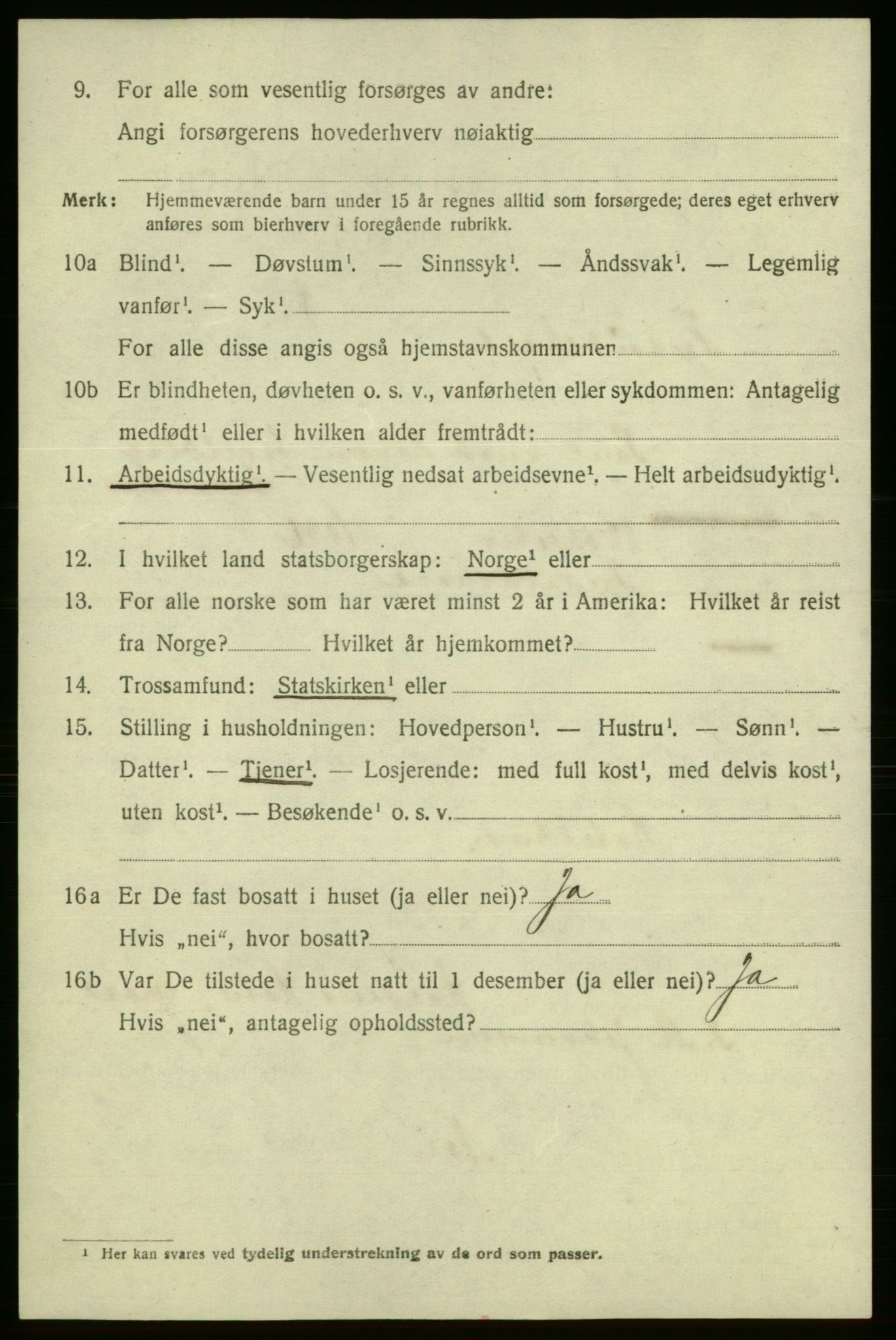 SAO, 1920 census for Fredrikshald, 1920, p. 12330