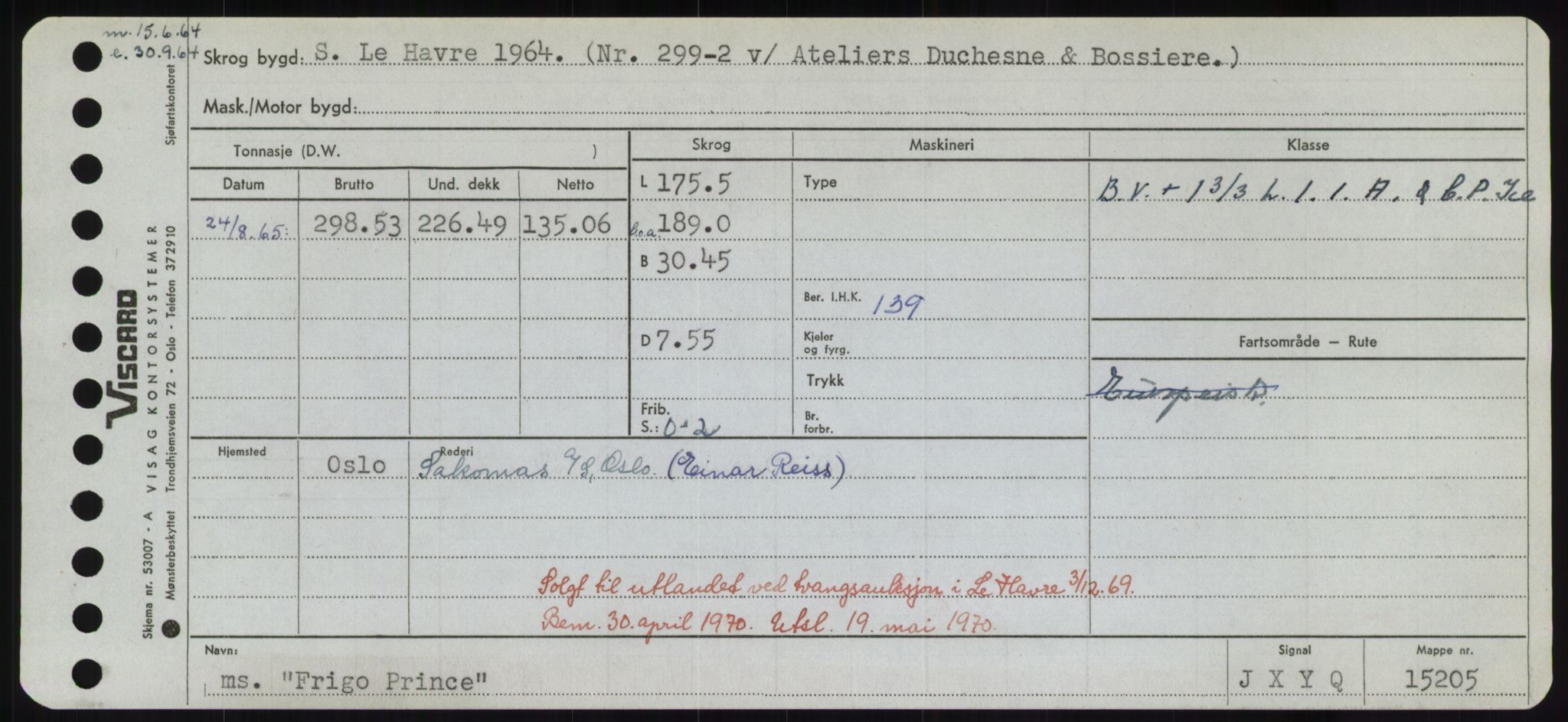 Sjøfartsdirektoratet med forløpere, Skipsmålingen, AV/RA-S-1627/H/Hd/L0011: Fartøy, Fla-Får, p. 451