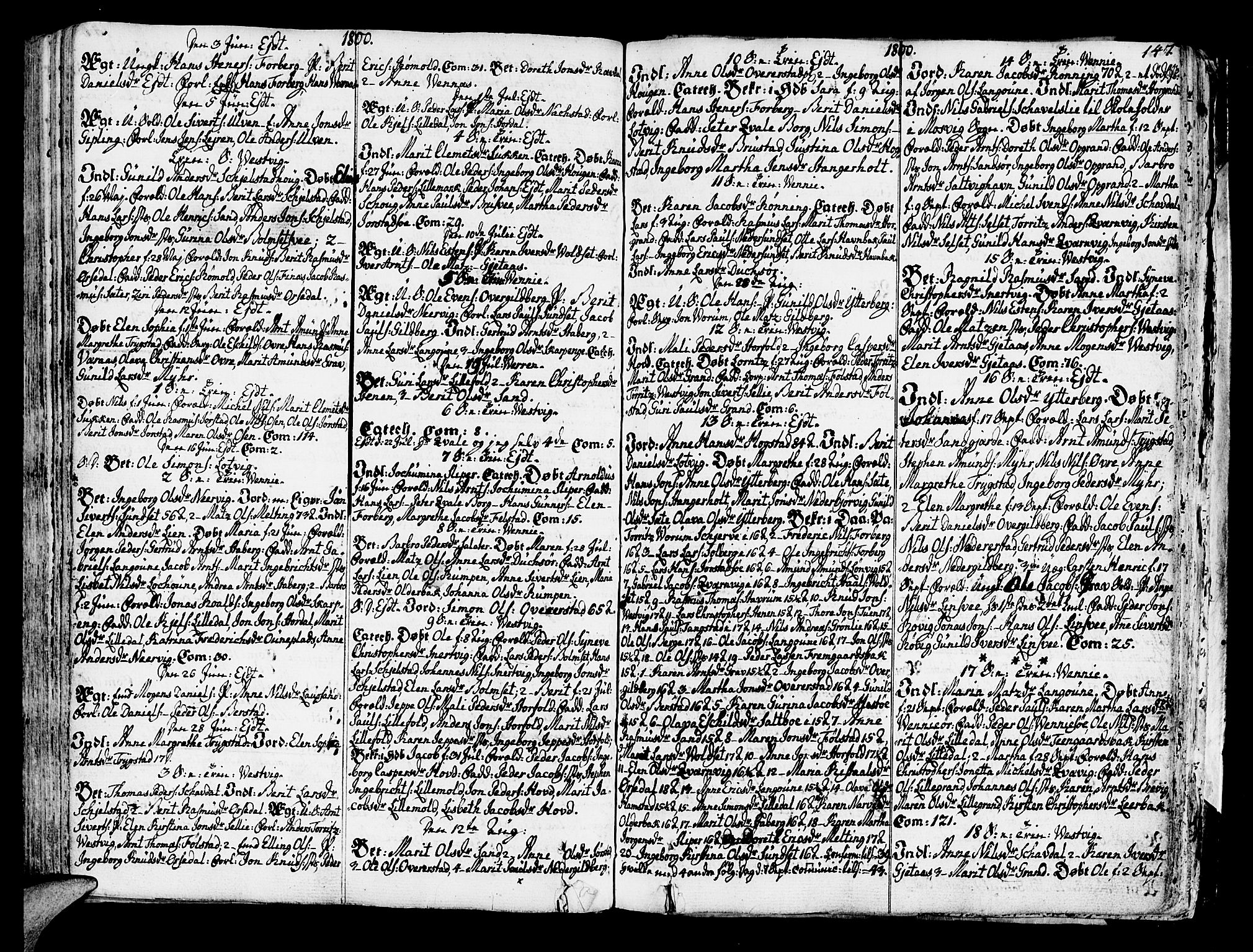 Ministerialprotokoller, klokkerbøker og fødselsregistre - Nord-Trøndelag, SAT/A-1458/722/L0216: Parish register (official) no. 722A03, 1756-1816, p. 147