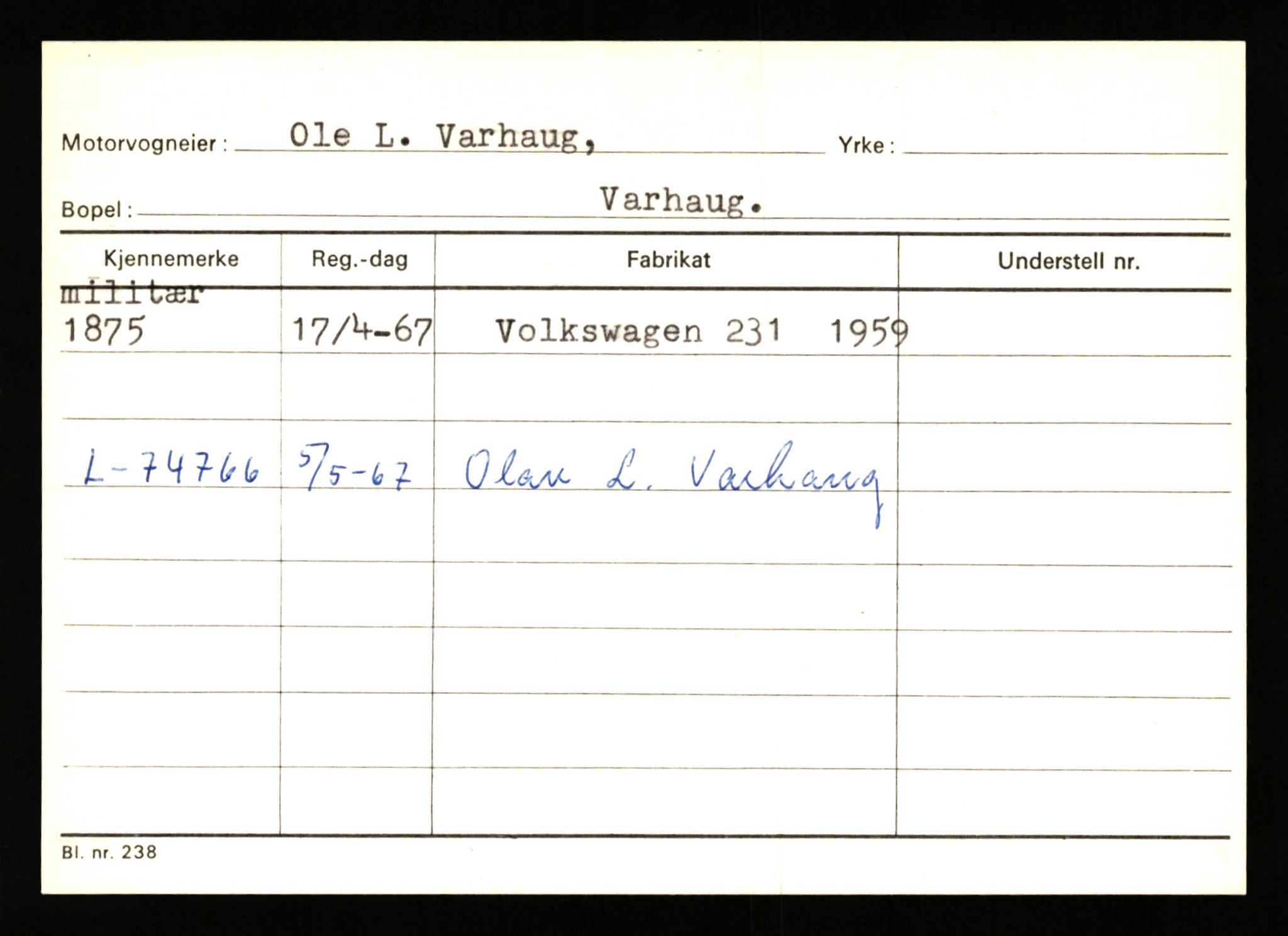 Stavanger trafikkstasjon, AV/SAST-A-101942/0/G/L0001: Registreringsnummer: 0 - 5782, 1930-1971, p. 1309