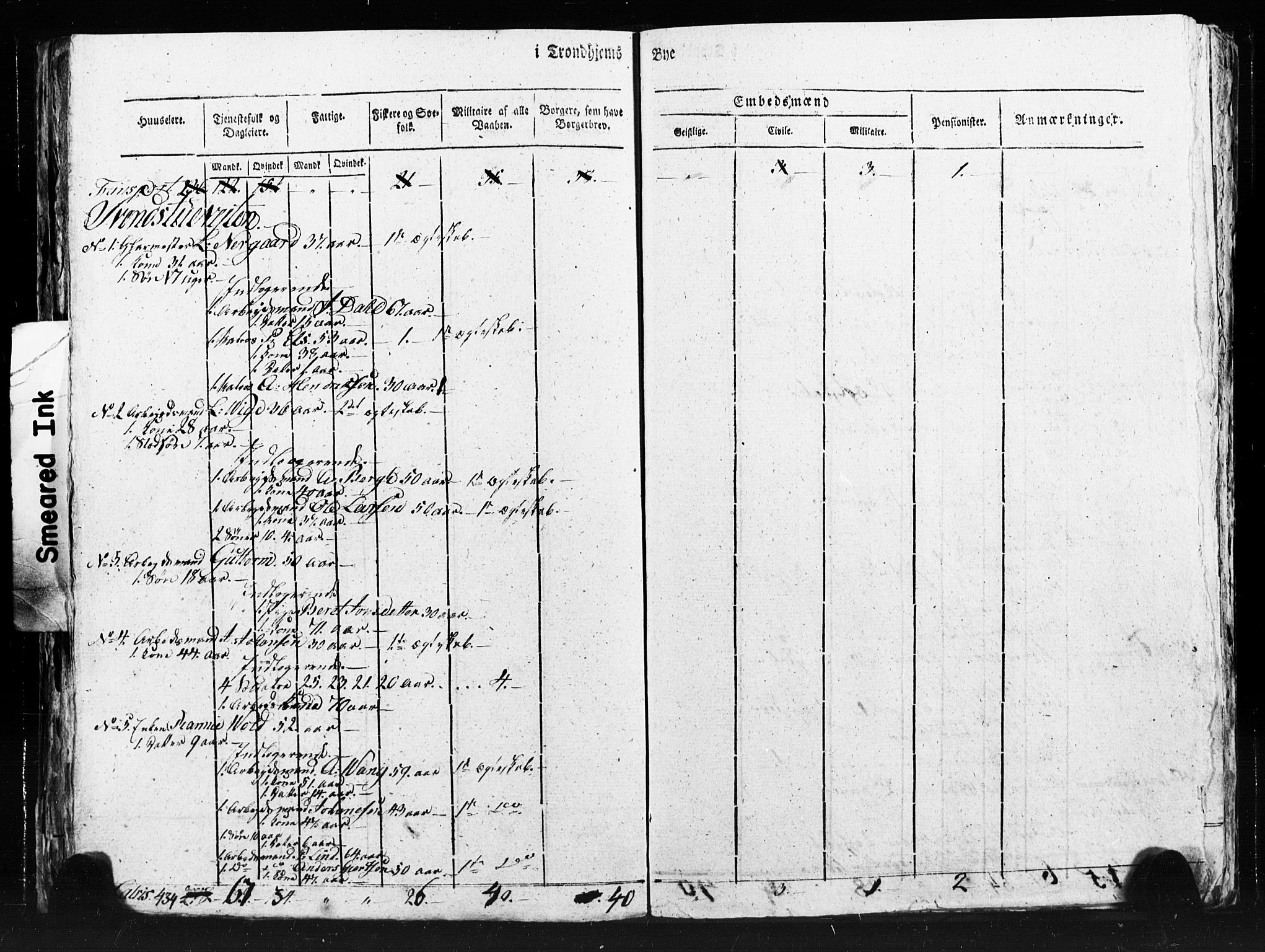 SAT, Census 1815 for Trondheim (transcript), 1815, p. 84