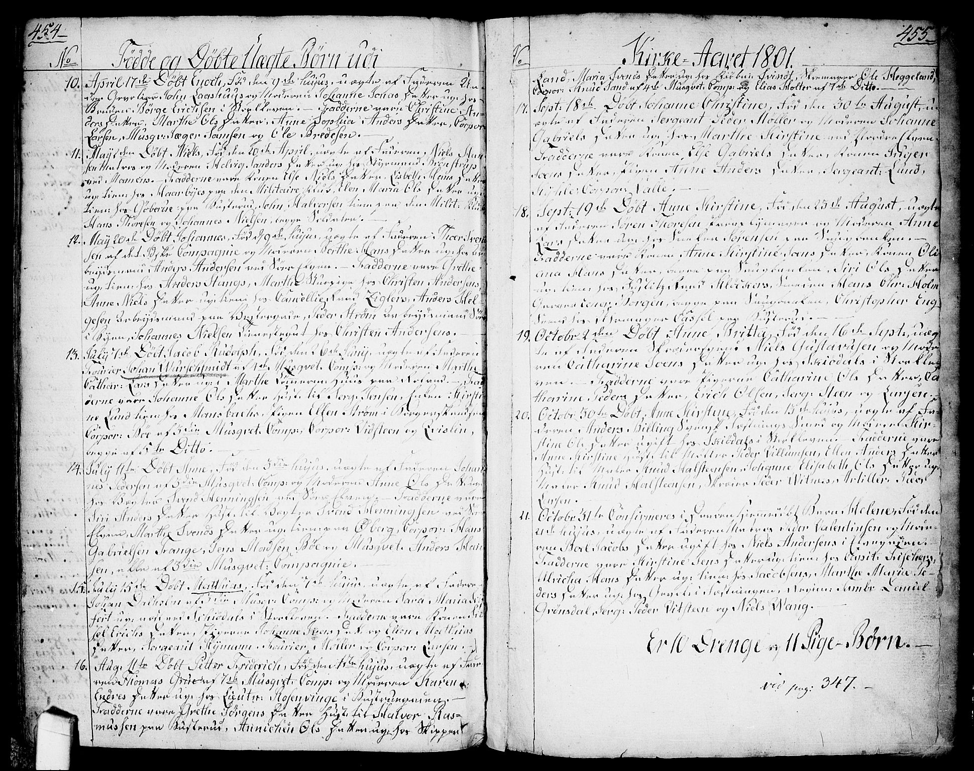 Halden prestekontor Kirkebøker, SAO/A-10909/F/Fa/L0002: Parish register (official) no. I 2, 1792-1812, p. 454-455