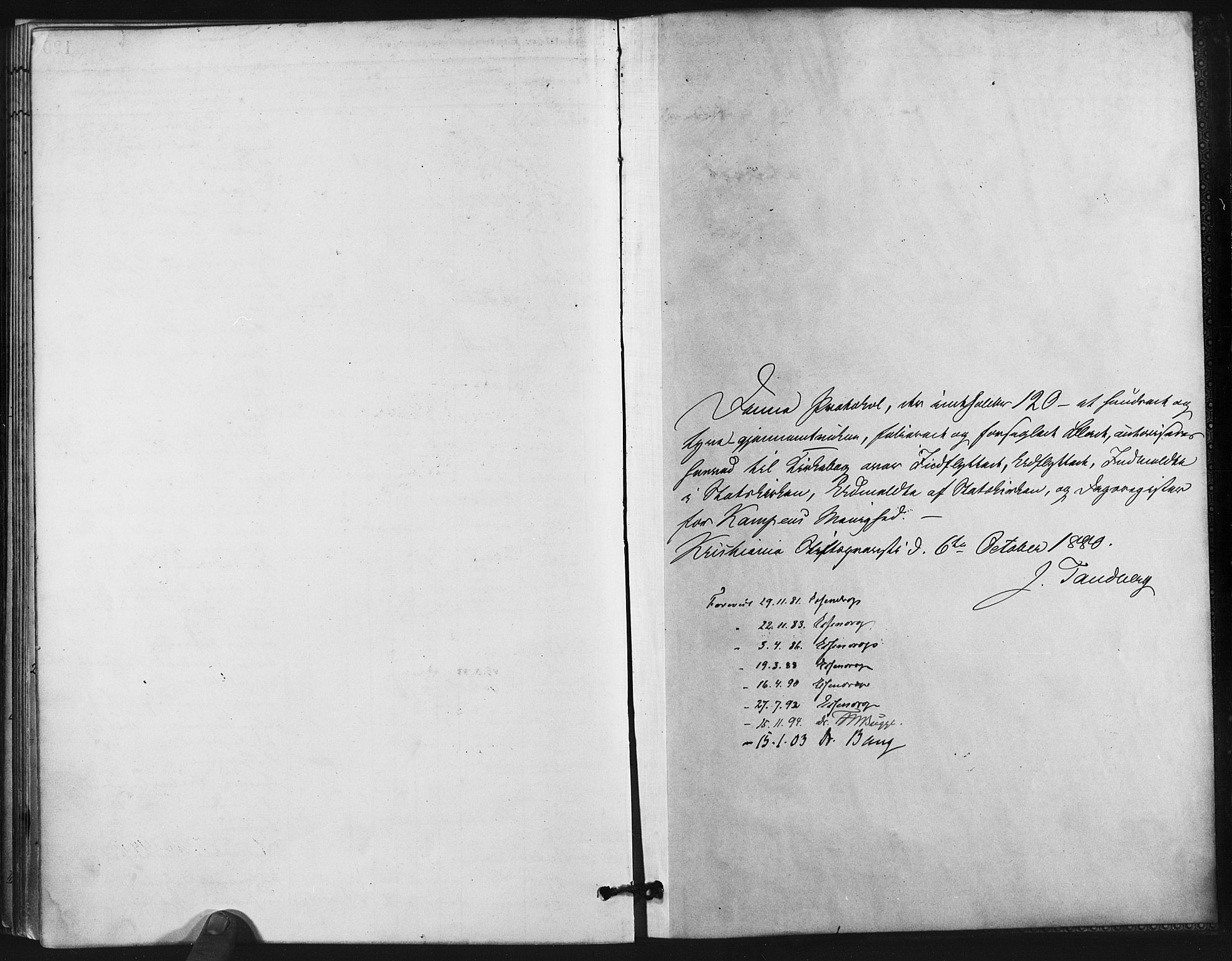 Kampen prestekontor Kirkebøker, SAO/A-10853/F/Fb/L0001: Parish register (official) no. II 1, 1880-1911